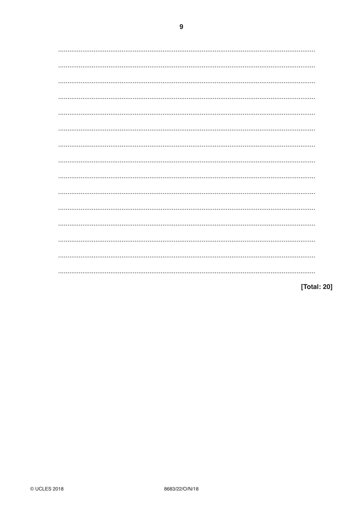 Cambridge A Level German - Language (AS Level only) 8683 2018 Oct/Nov Paper 2 · Variant 2 question paper, page 9 of 12