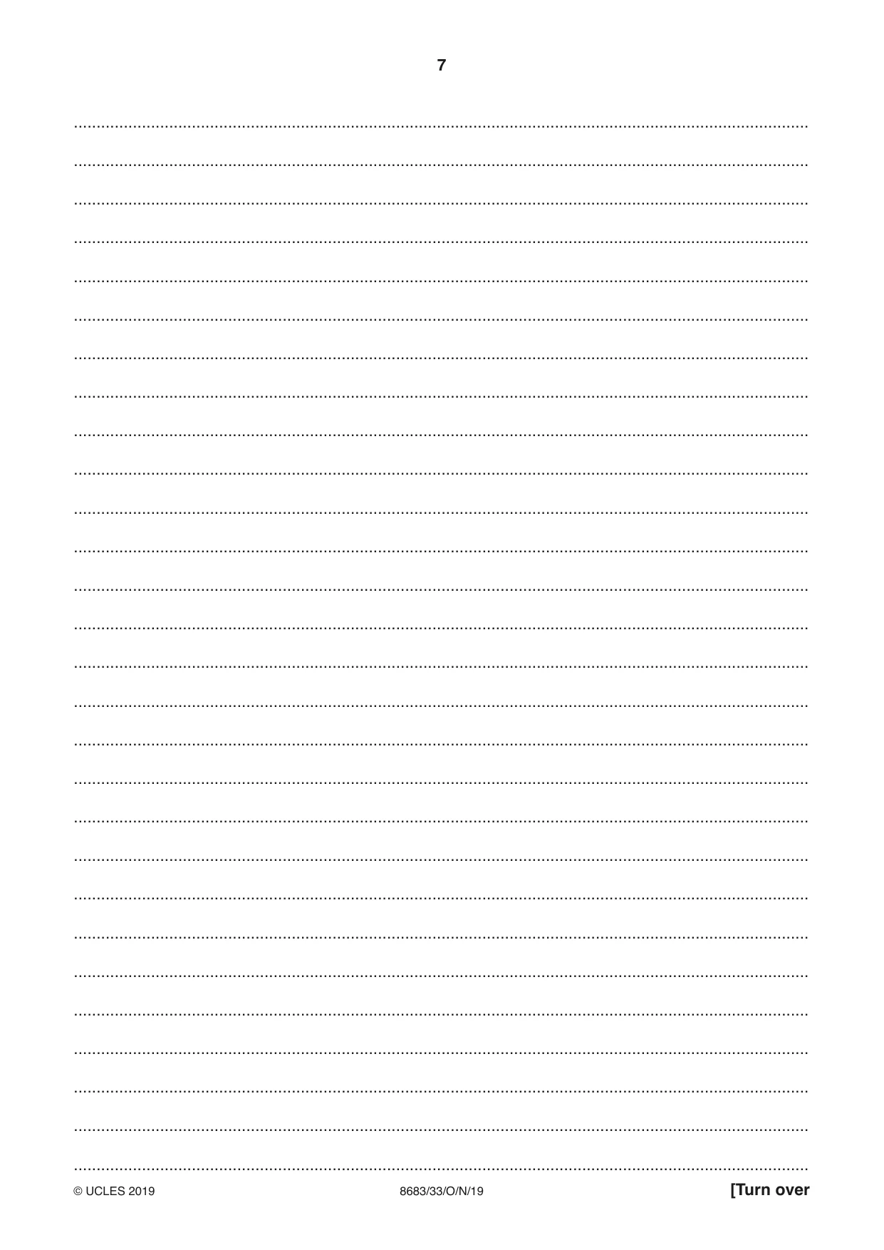 Cambridge A Level German - Language (AS Level only) 8683 2019 Oct/Nov Paper 3 · Variant 3 question paper, page 7 of 8