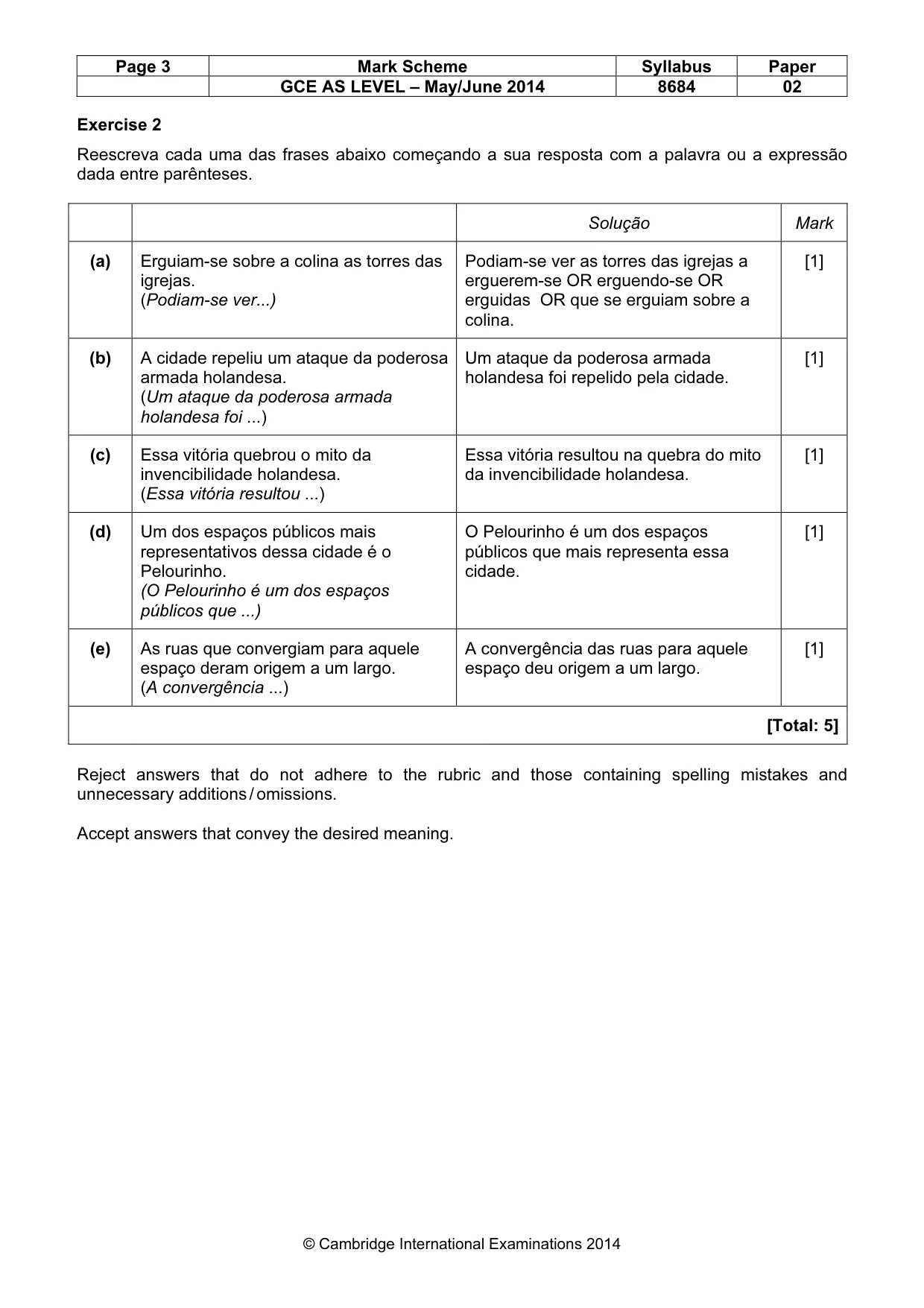 Mark scheme, page 3 of 10