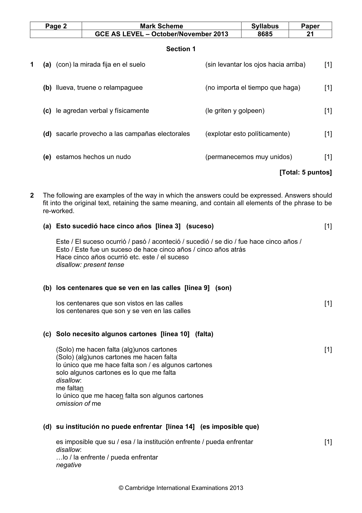 Mark scheme, page 2 of 10