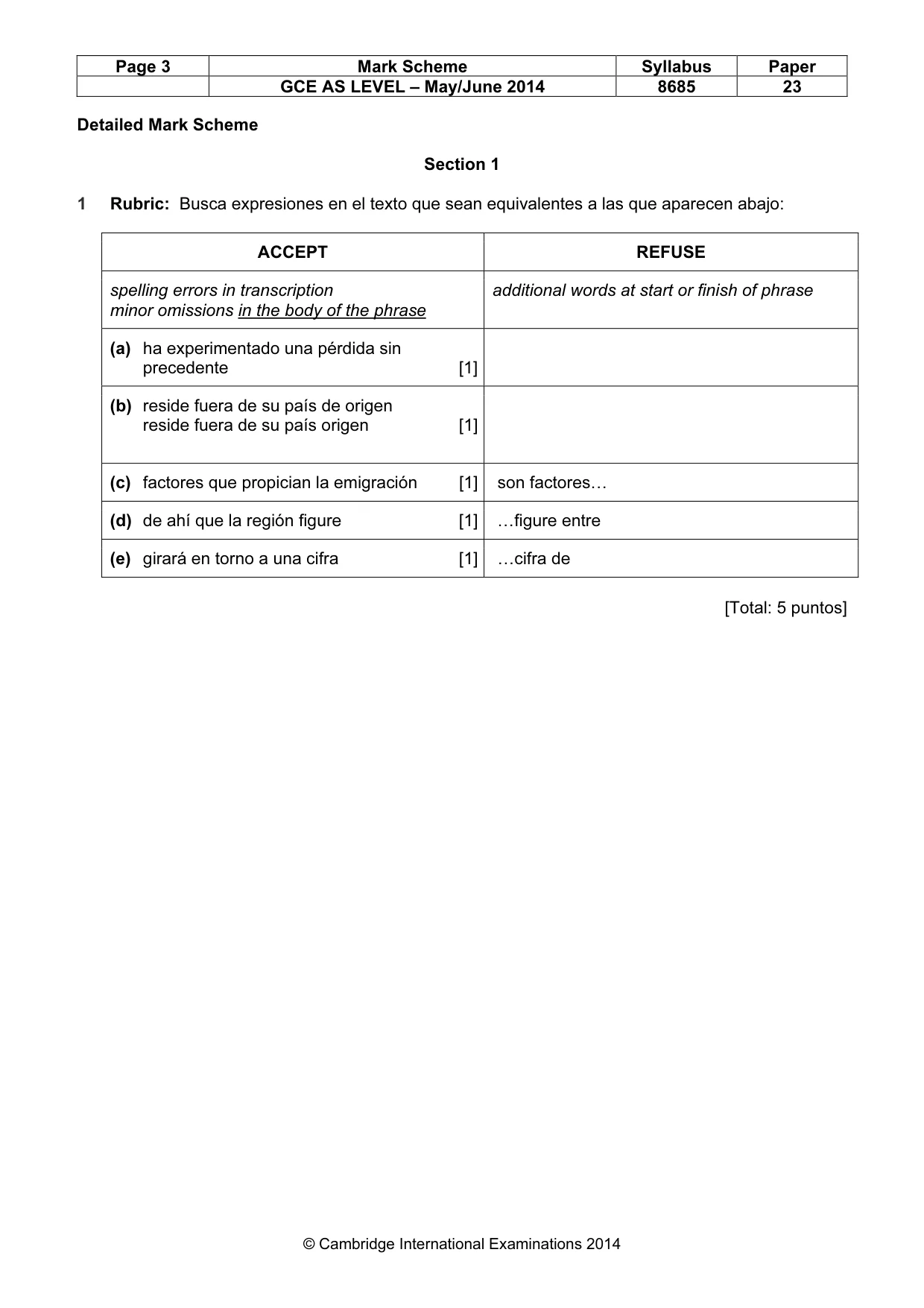 Mark scheme, page 3 of 13