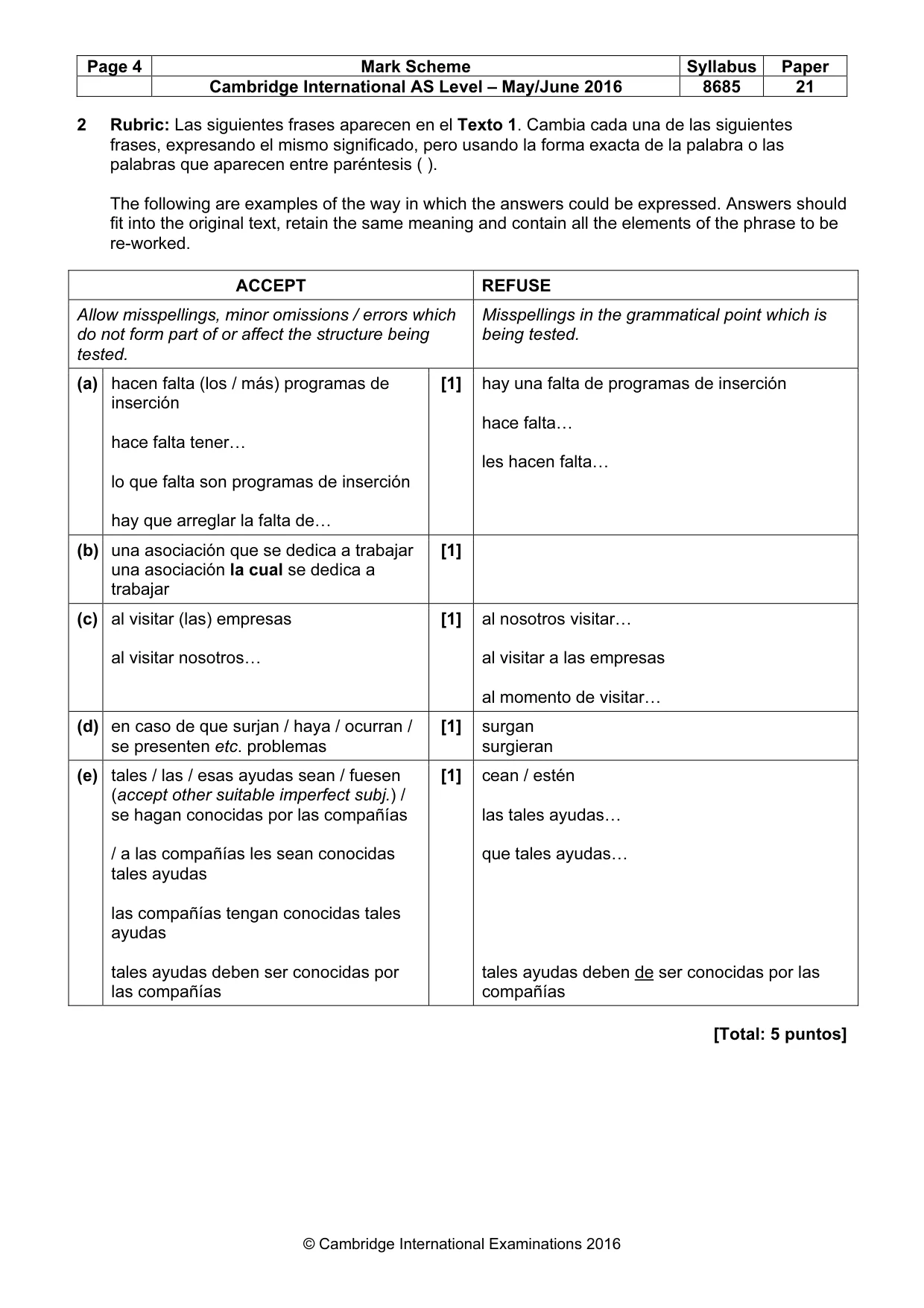 Mark scheme, page 4 of 12