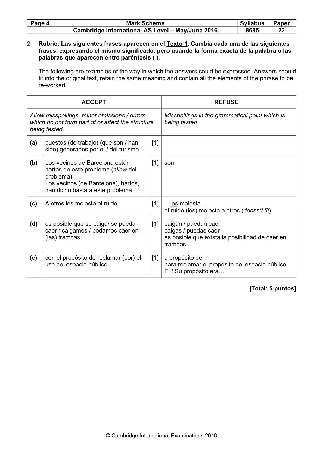 Mark scheme, page 4 of 12