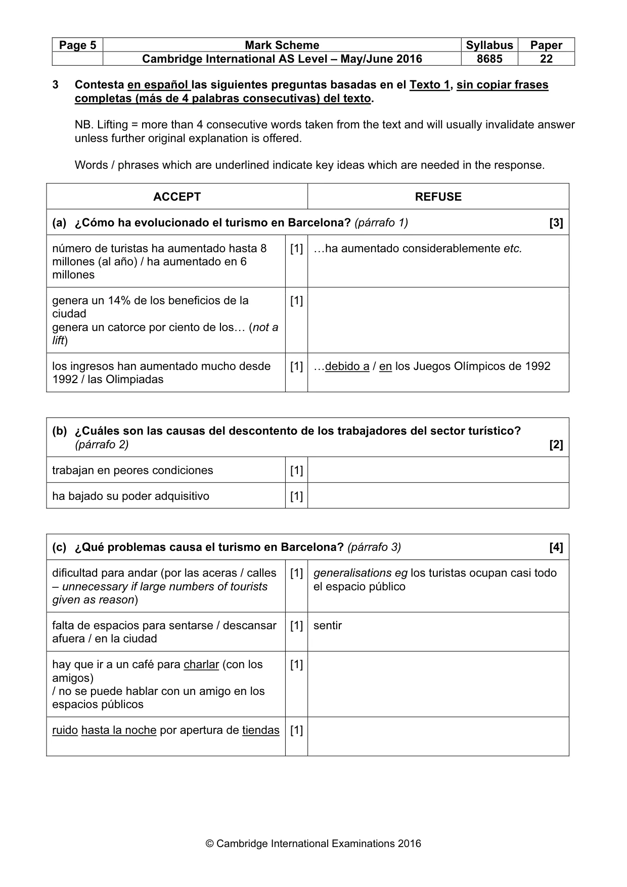 Mark scheme, page 5 of 12
