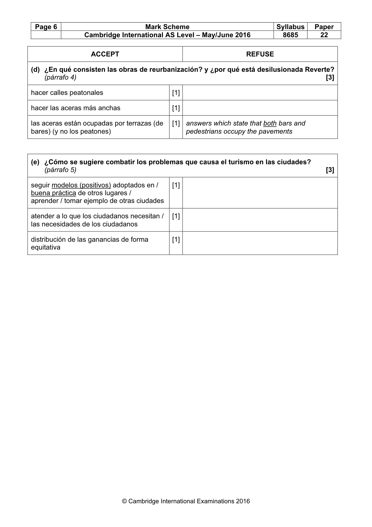 Mark scheme, page 6 of 12
