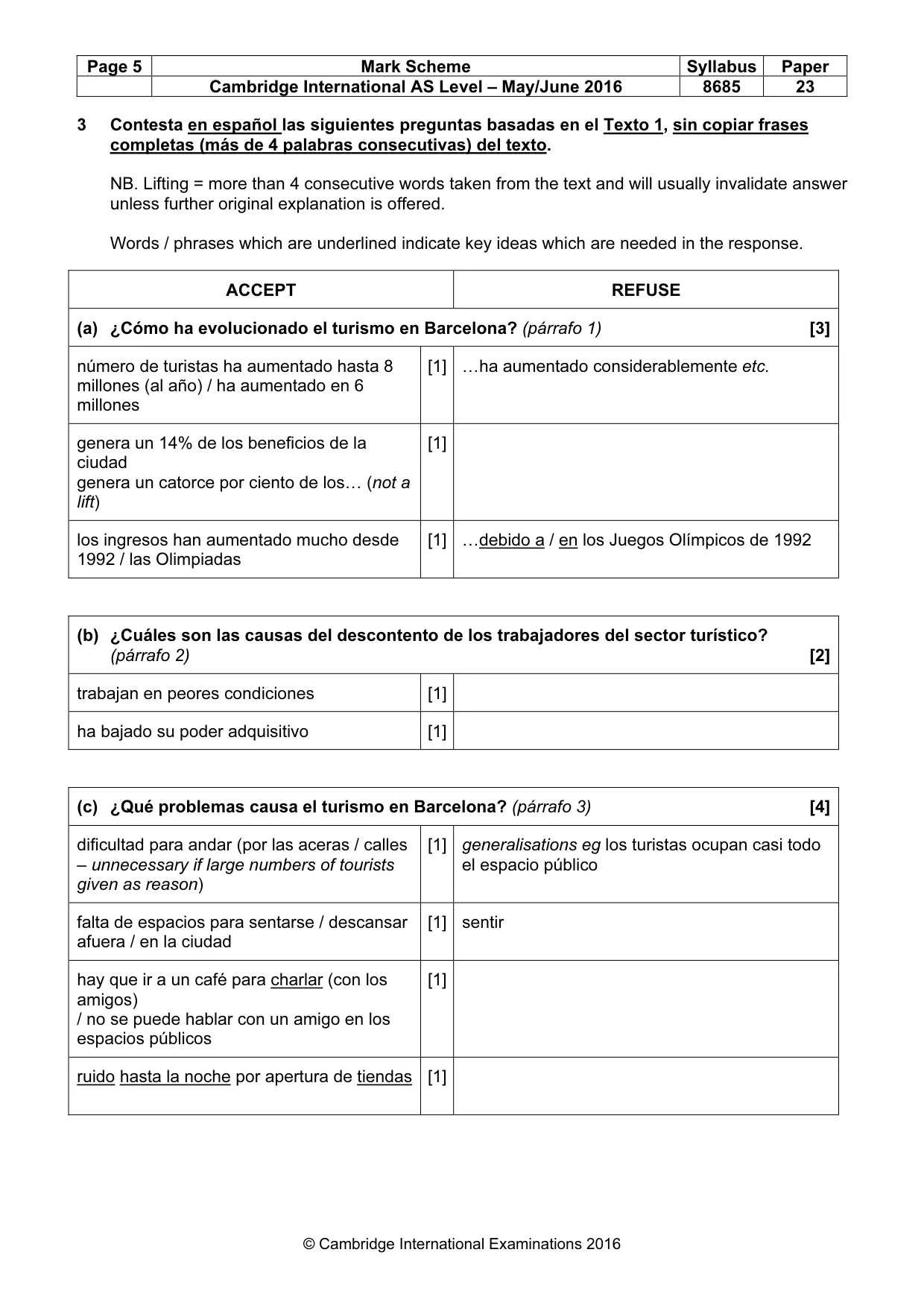 Mark scheme, page 5 of 12