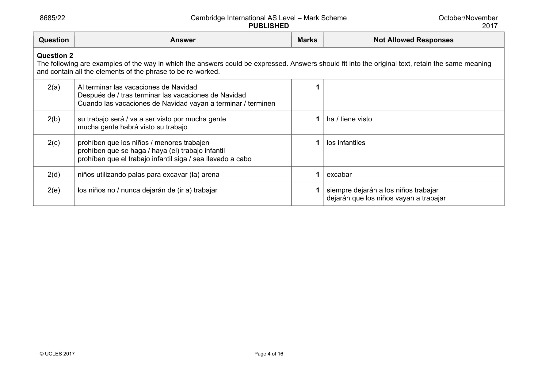 Mark scheme, page 4 of 16