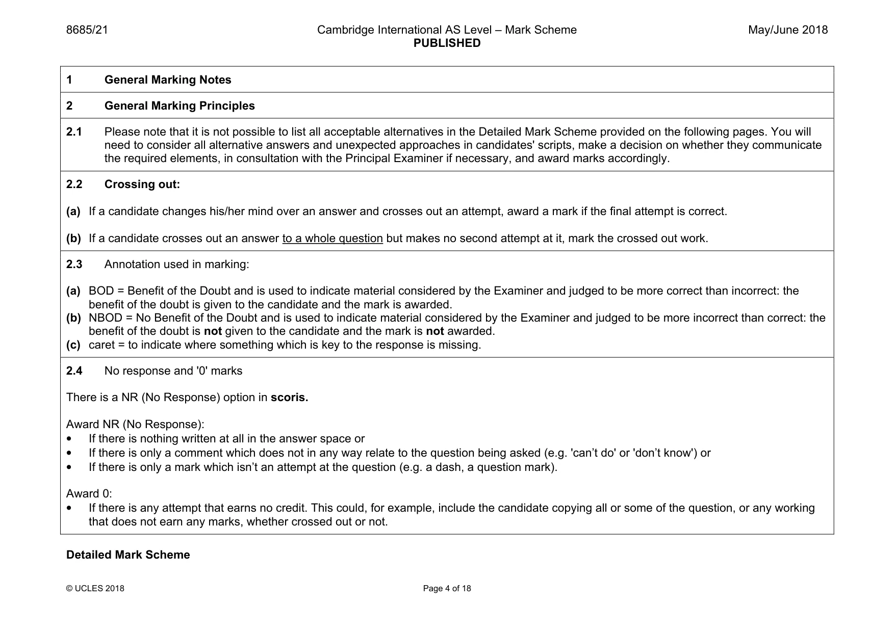Mark scheme, page 4 of 18