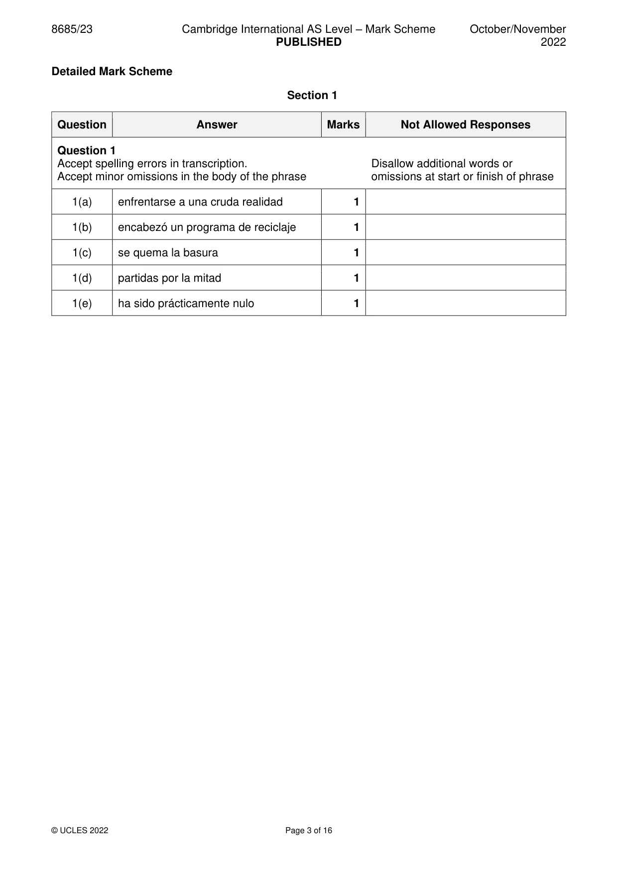 Mark scheme, page 3 of 16