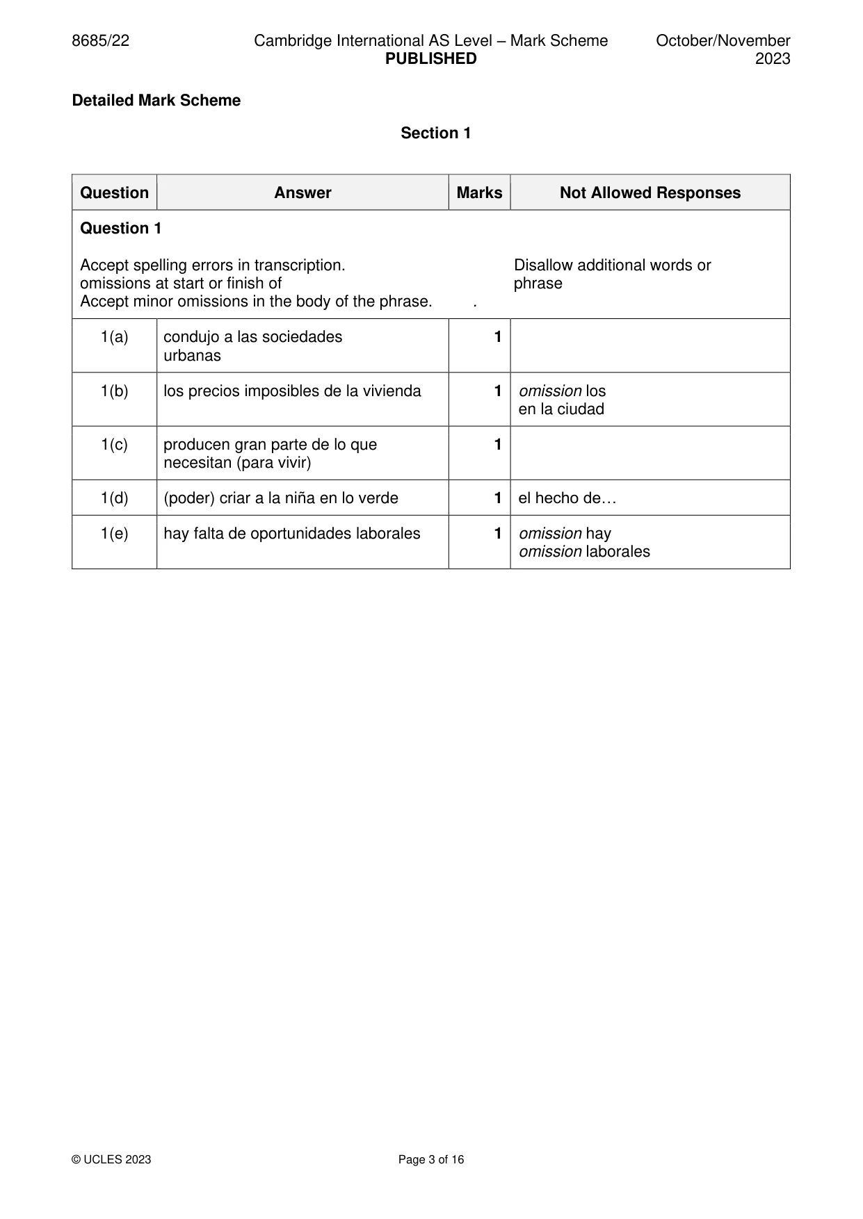 Mark scheme, page 3 of 16