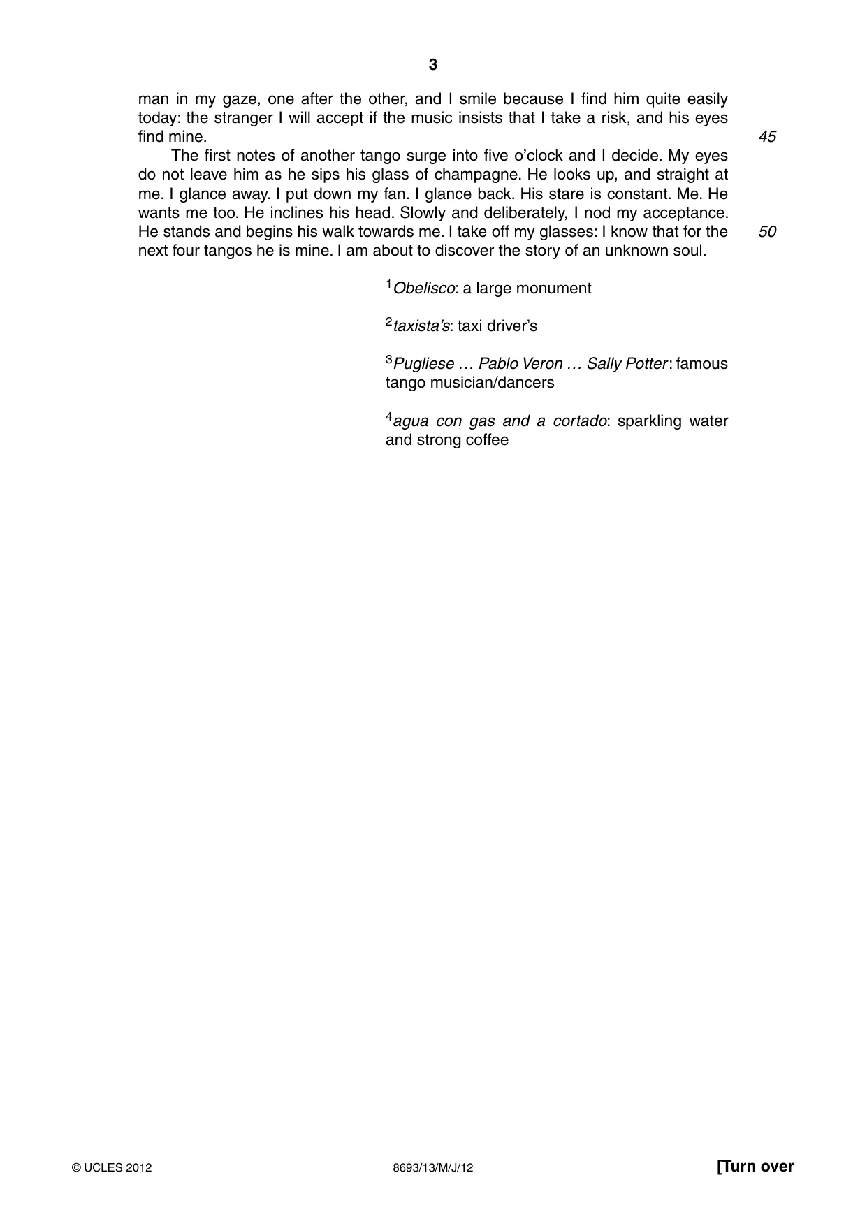 Cambridge A Level English - Language AS Level (until 2013) 8693 2012 May/June Paper 1 · Variant 3 question paper, page 3 of 8