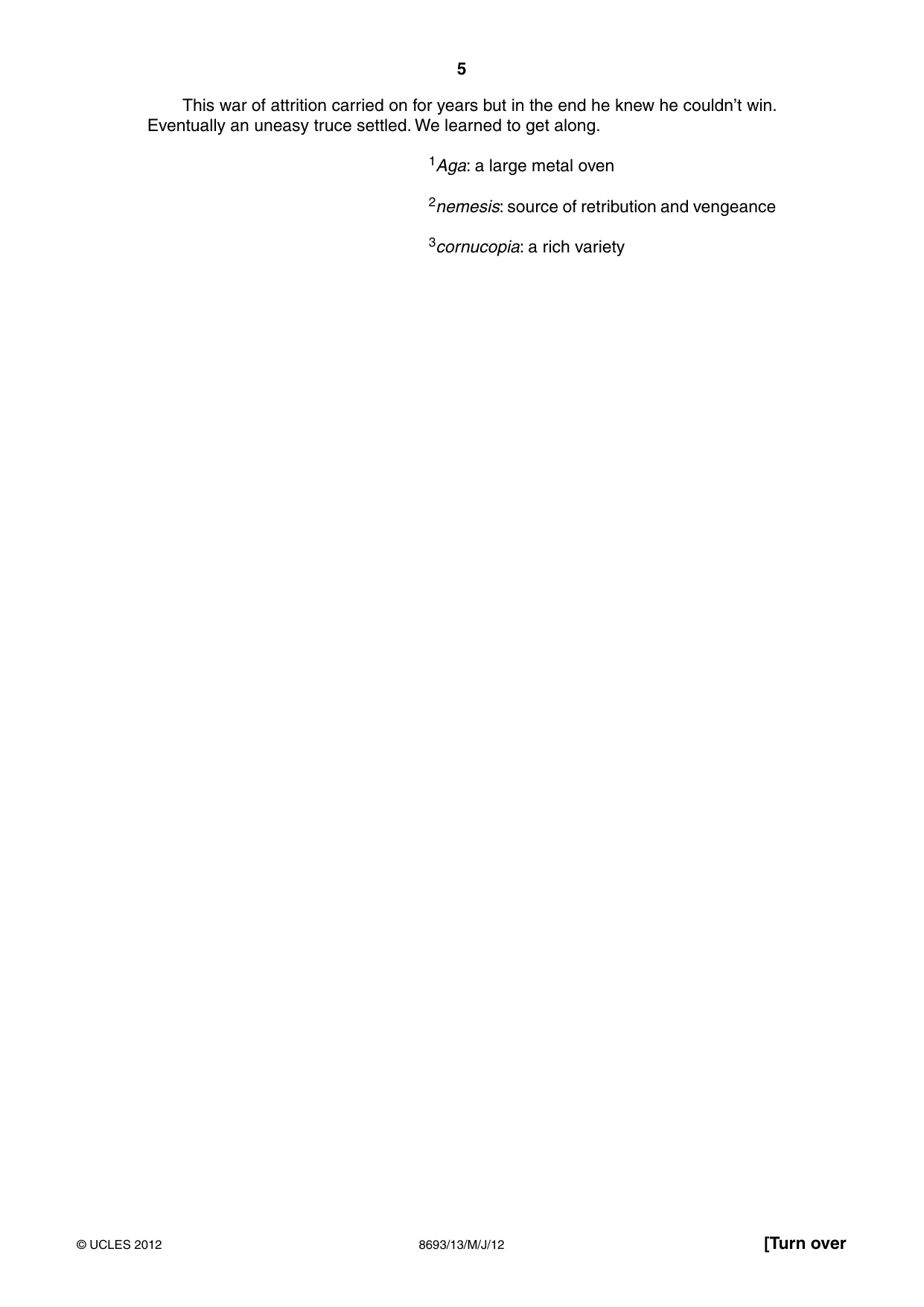 Cambridge A Level English - Language AS Level (until 2013) 8693 2012 May/June Paper 1 · Variant 3 question paper, page 5 of 8