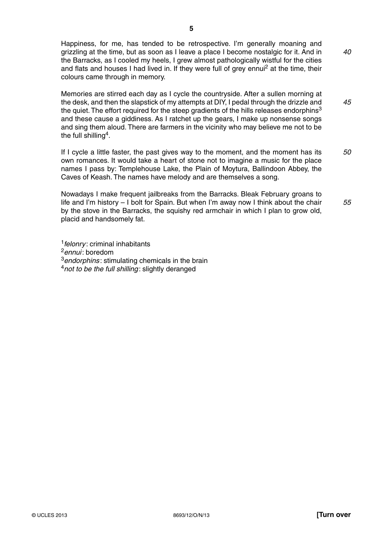 Cambridge A Level English - Language AS Level (until 2013) 8693 2013 Oct/Nov Paper 1 · Variant 2 question paper, page 5 of 8
