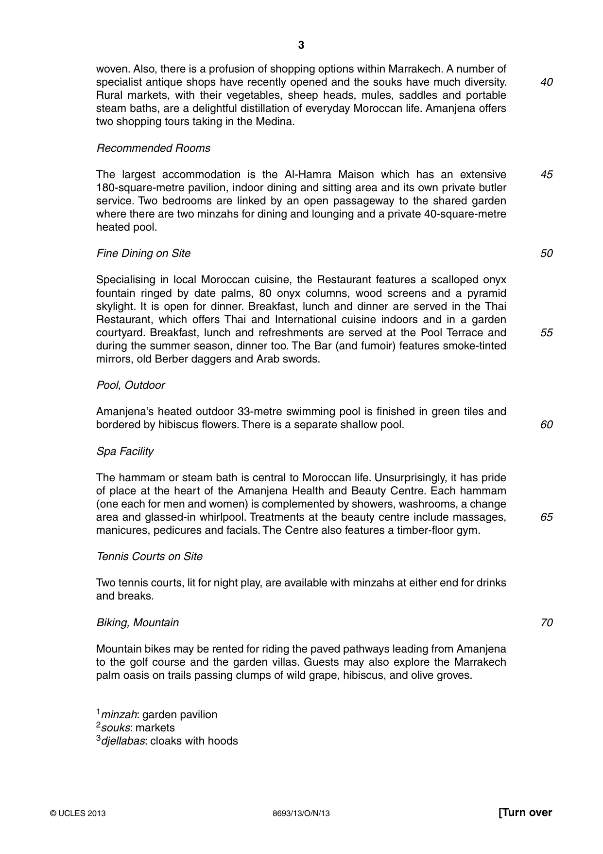 Cambridge A Level English - Language AS Level (until 2013) 8693 2013 Oct/Nov Paper 1 · Variant 3 question paper, page 3 of 8