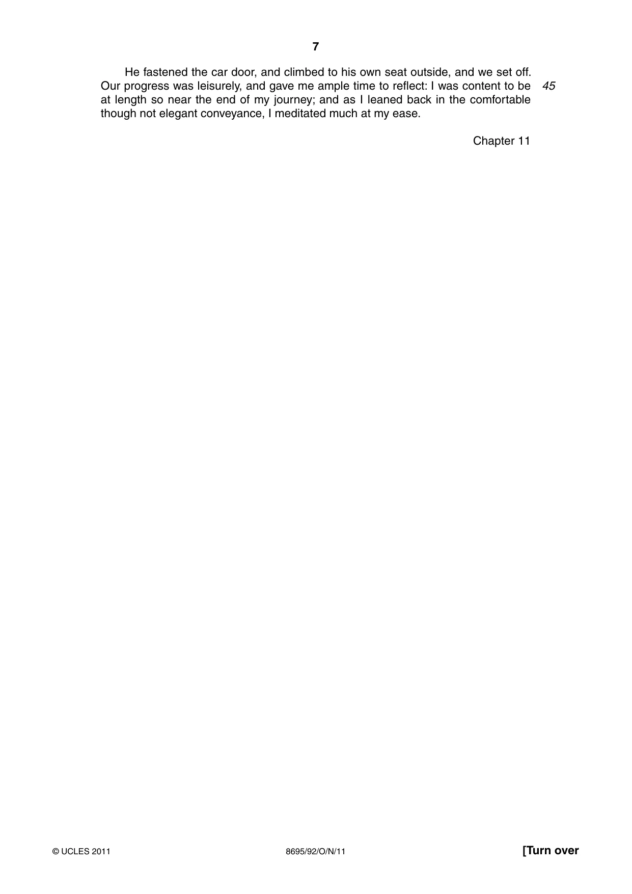 Cambridge A Level English - Language and Literature (AS Level only, from 2016) 8695 2011 Oct/Nov Paper 9 · Variant 2 question paper, page 7 of 17