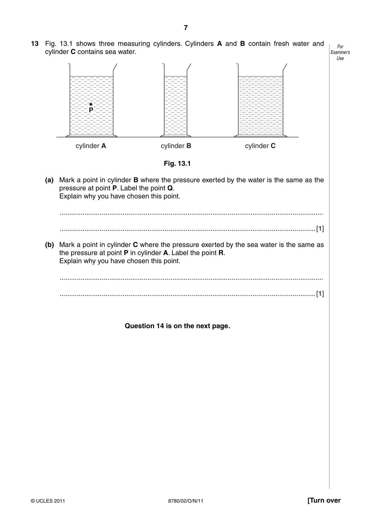 Cambridge A Level Physical Science 8780 2011 Oct/Nov Paper 2 · Variant 1 question paper, page 7 of 8