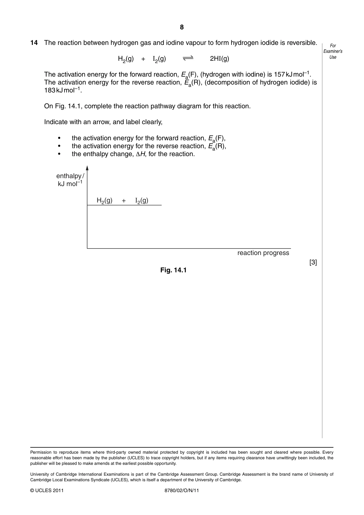 Cambridge A Level Physical Science 8780 2011 Oct/Nov Paper 2 · Variant 1 question paper, page 8 of 8