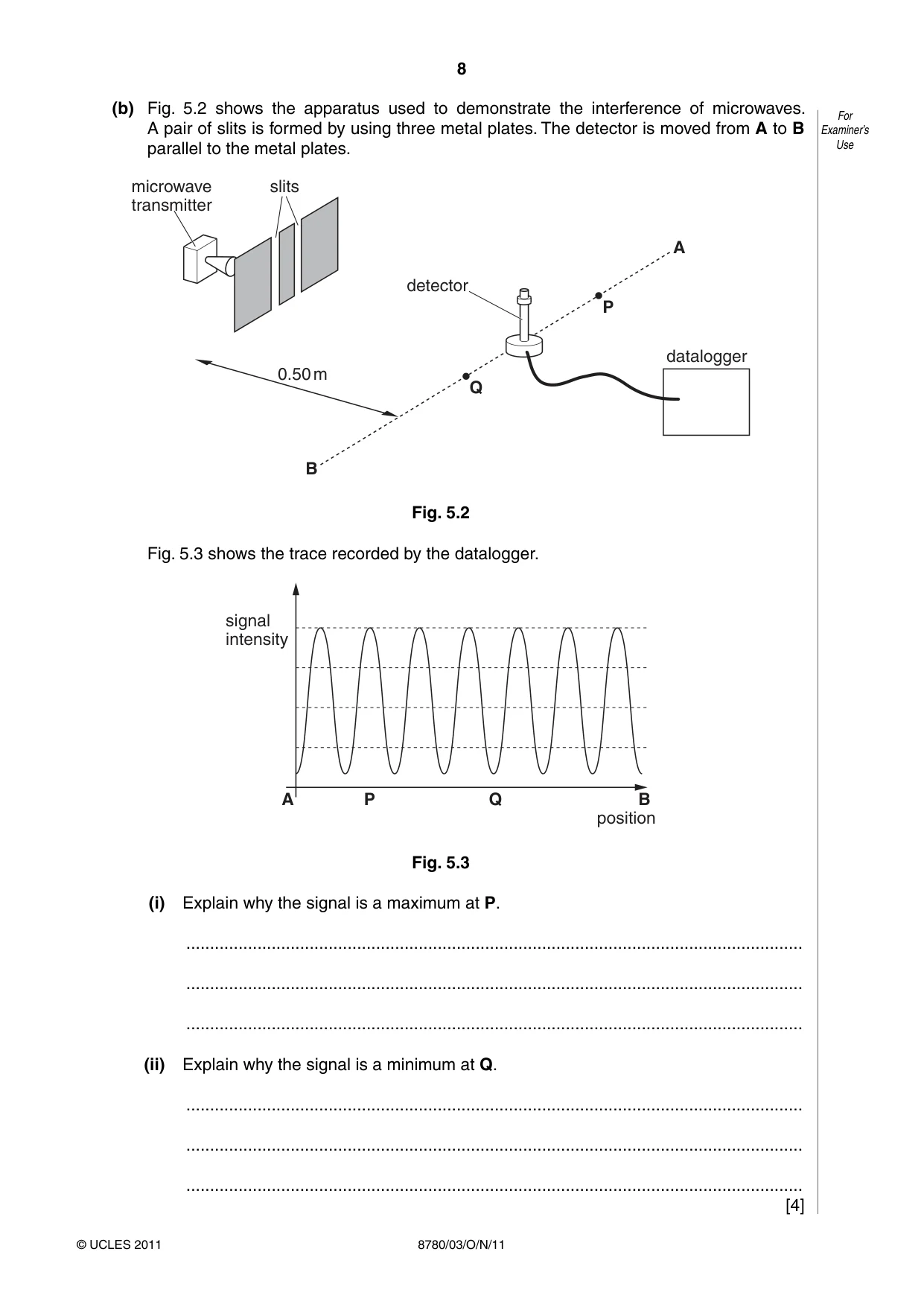 Cambridge A Level Physical Science 8780 2011 Oct/Nov Paper 3 · Variant 1 question paper, page 8 of 20