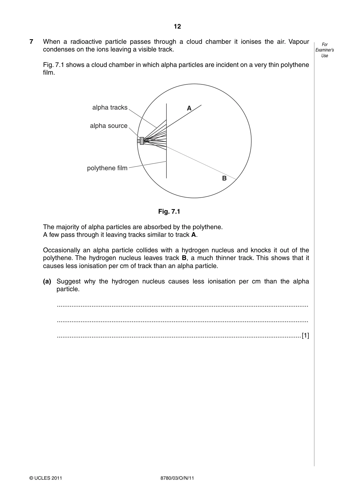Cambridge A Level Physical Science 8780 2011 Oct/Nov Paper 3 · Variant 1 question paper, page 12 of 20