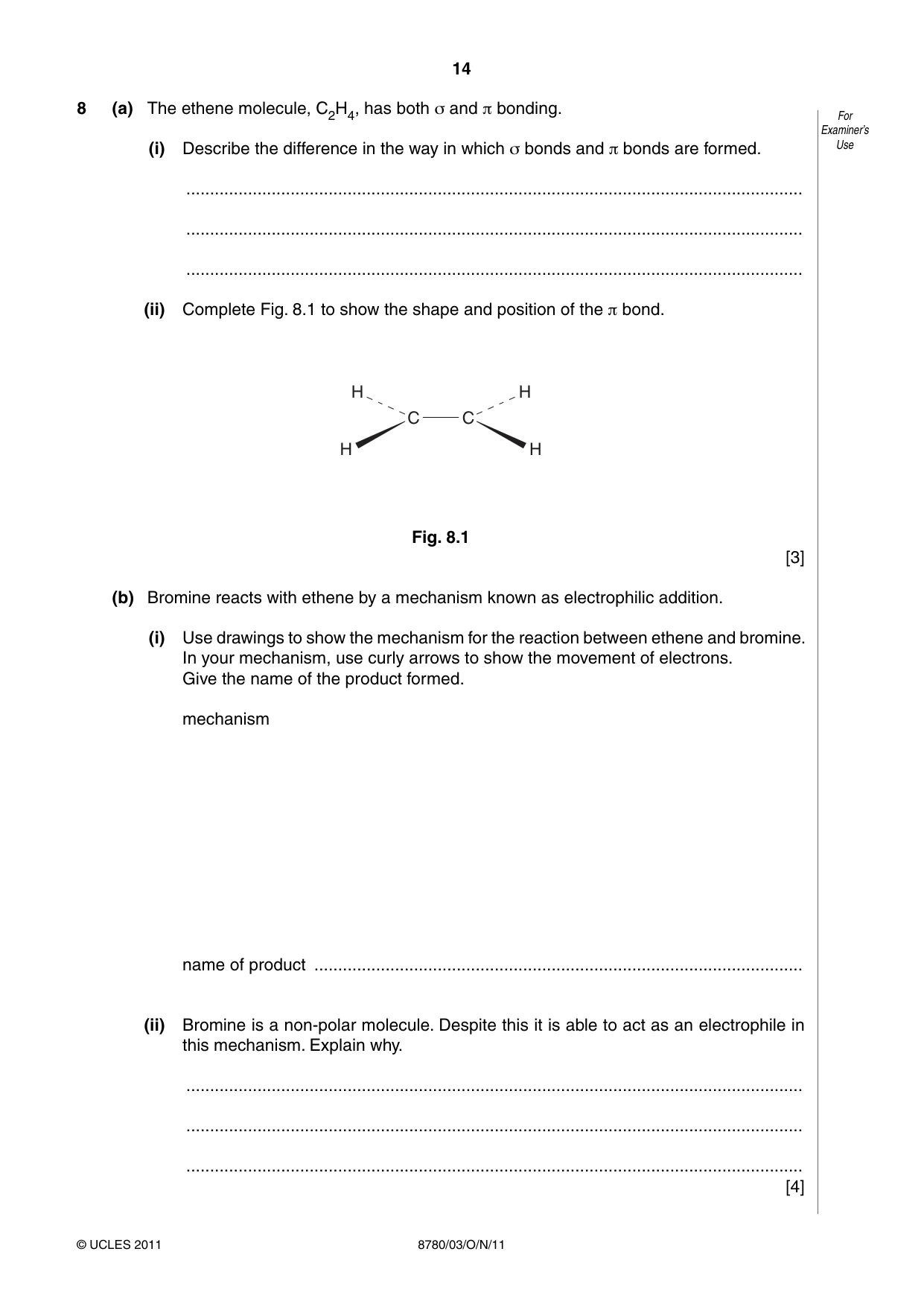 Cambridge A Level Physical Science 8780 2011 Oct/Nov Paper 3 · Variant 1 question paper, page 14 of 20