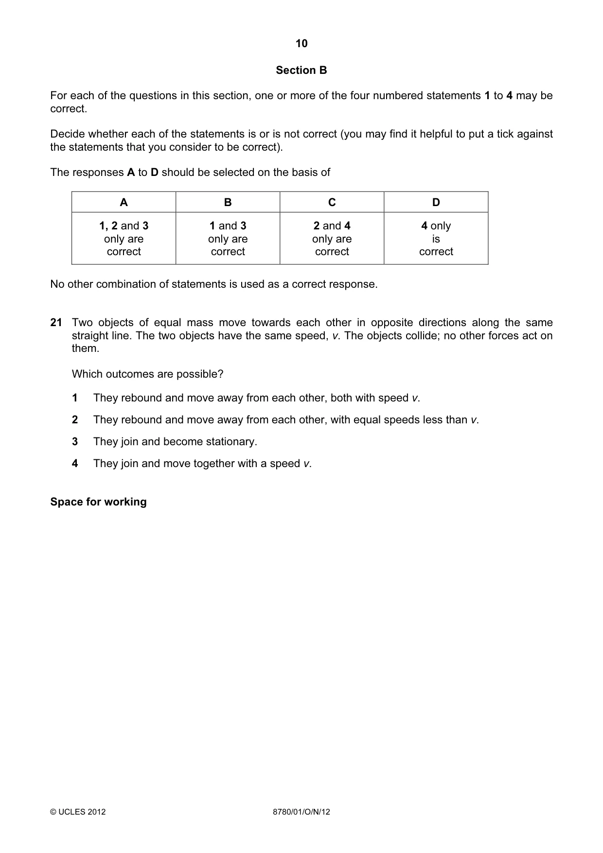 Cambridge A Level Physical Science 8780 2012 Oct/Nov Paper 1 · Variant 1 question paper, page 10 of 16