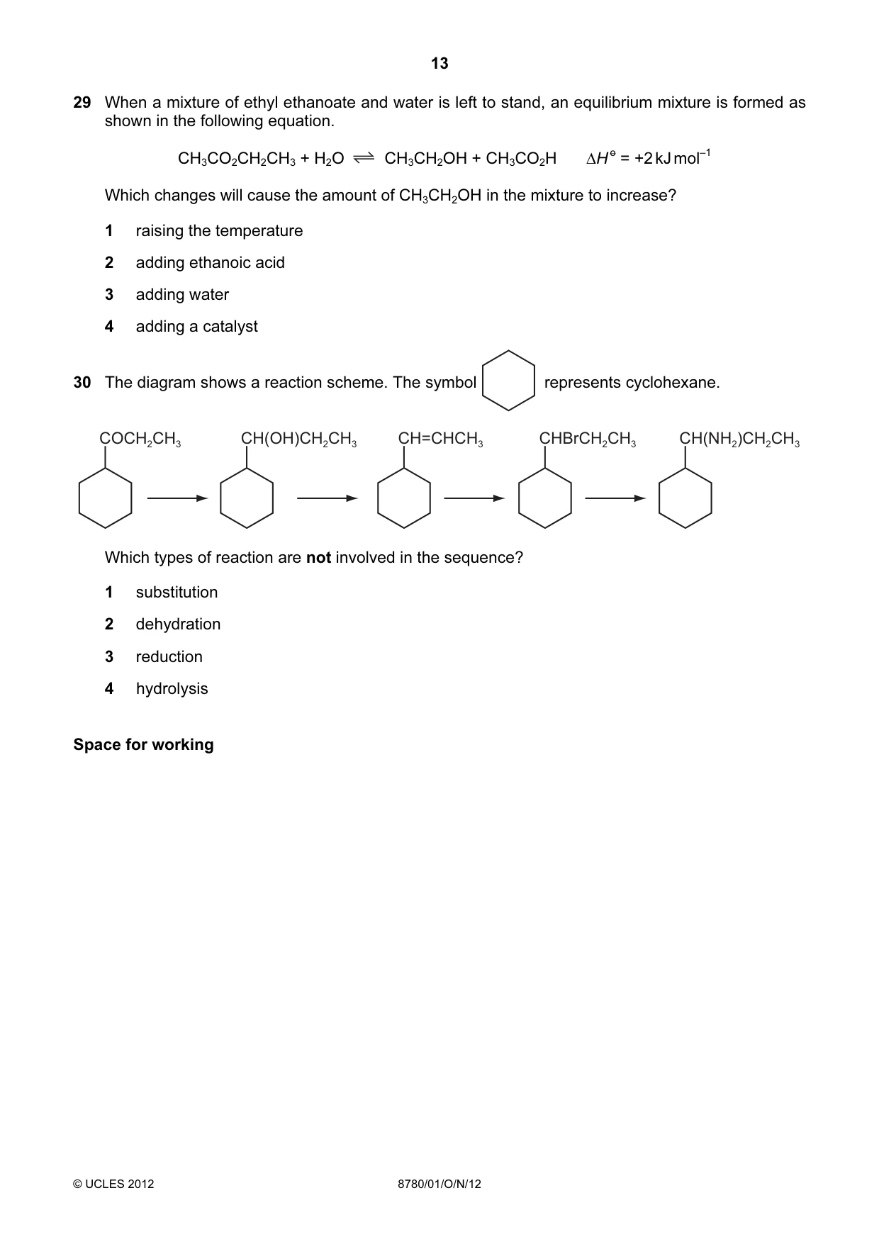 Cambridge A Level Physical Science 8780 2012 Oct/Nov Paper 1 · Variant 1 question paper, page 13 of 16