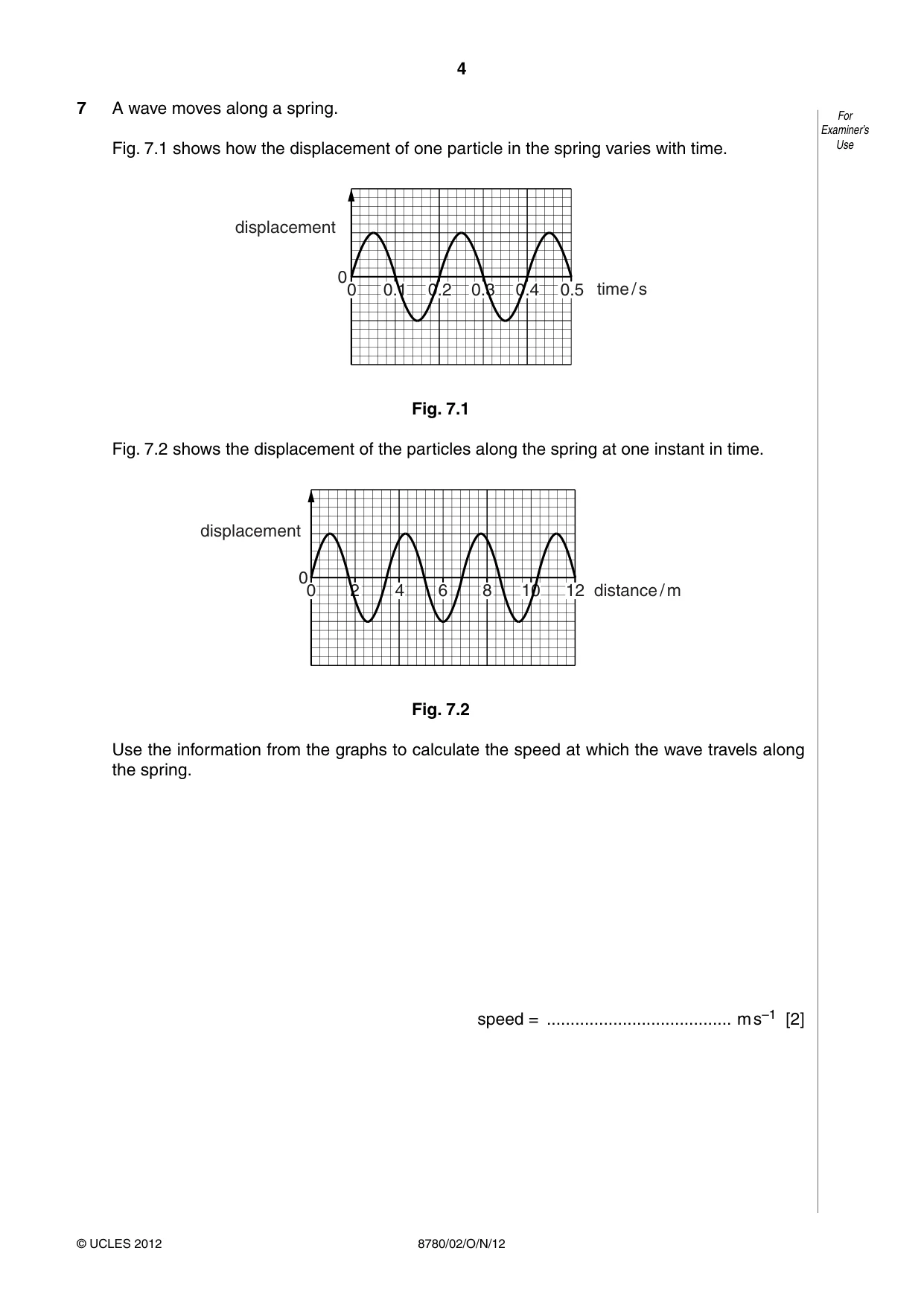 Cambridge A Level Physical Science 8780 2012 Oct/Nov Paper 2 · Variant 1 question paper, page 4 of 8