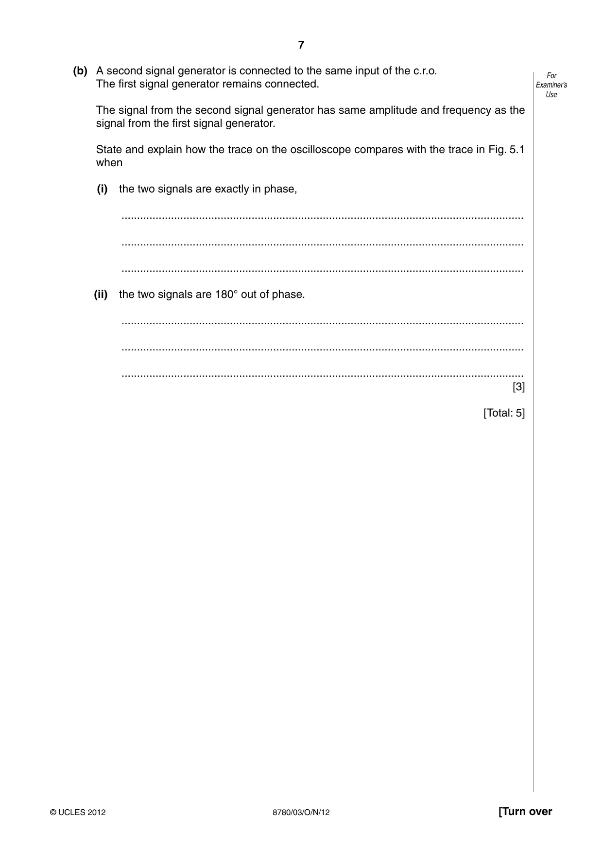 Cambridge A Level Physical Science 8780 2012 Oct/Nov Paper 3 · Variant 1 question paper, page 7 of 24