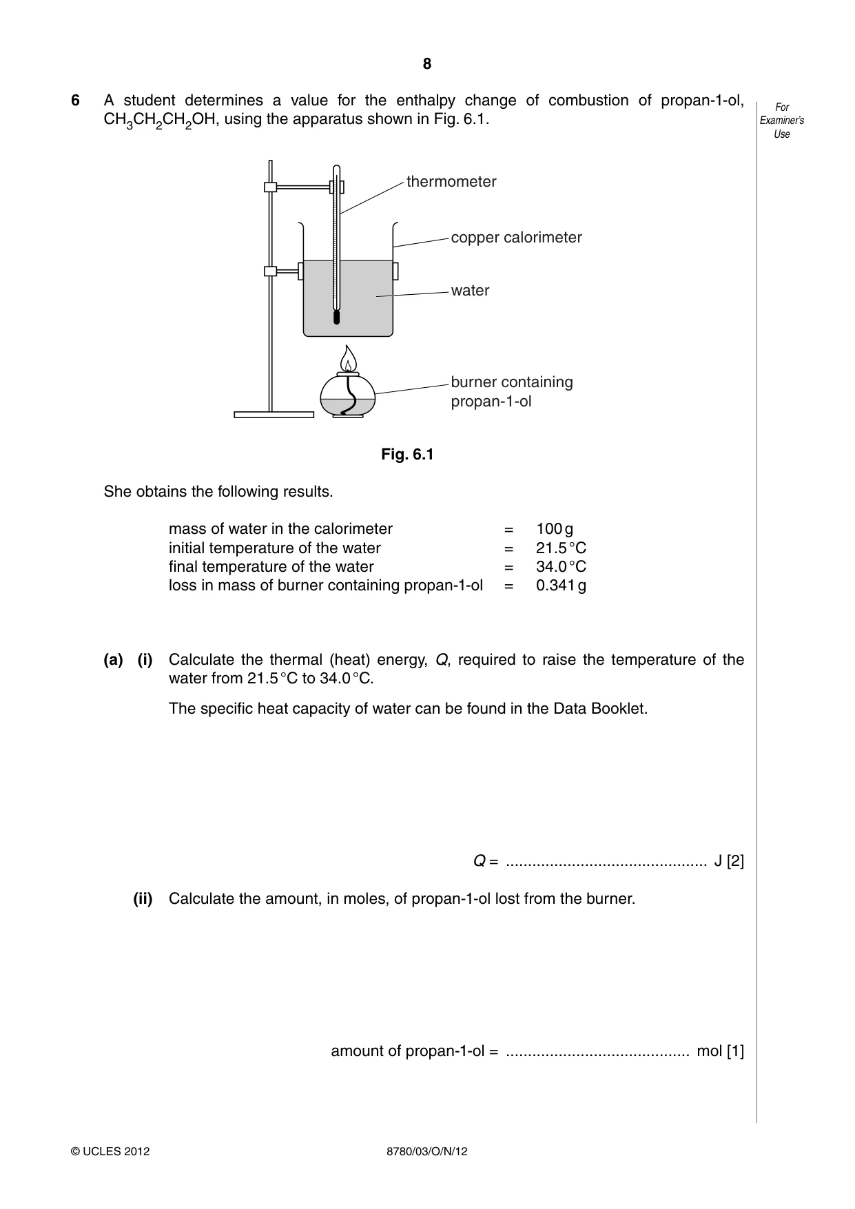 Cambridge A Level Physical Science 8780 2012 Oct/Nov Paper 3 · Variant 1 question paper, page 8 of 24