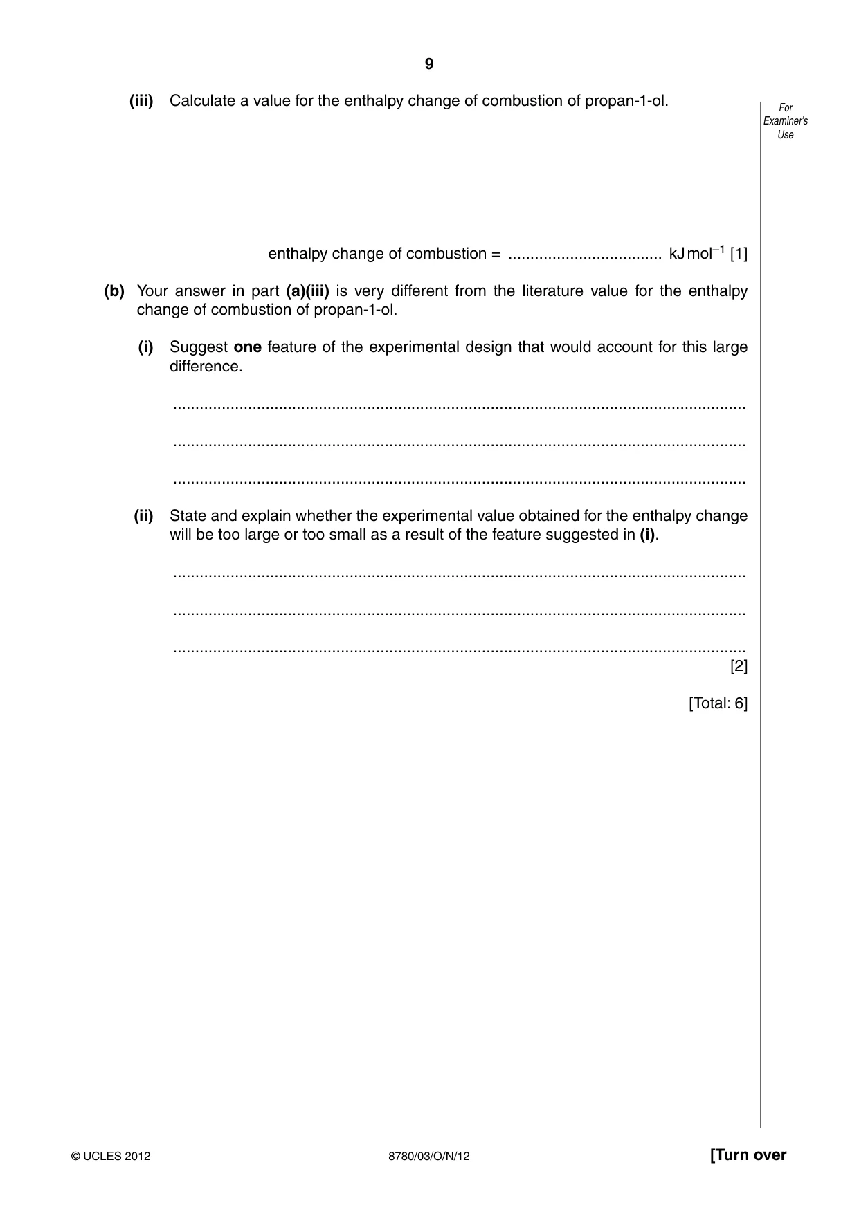 Cambridge A Level Physical Science 8780 2012 Oct/Nov Paper 3 · Variant 1 question paper, page 9 of 24