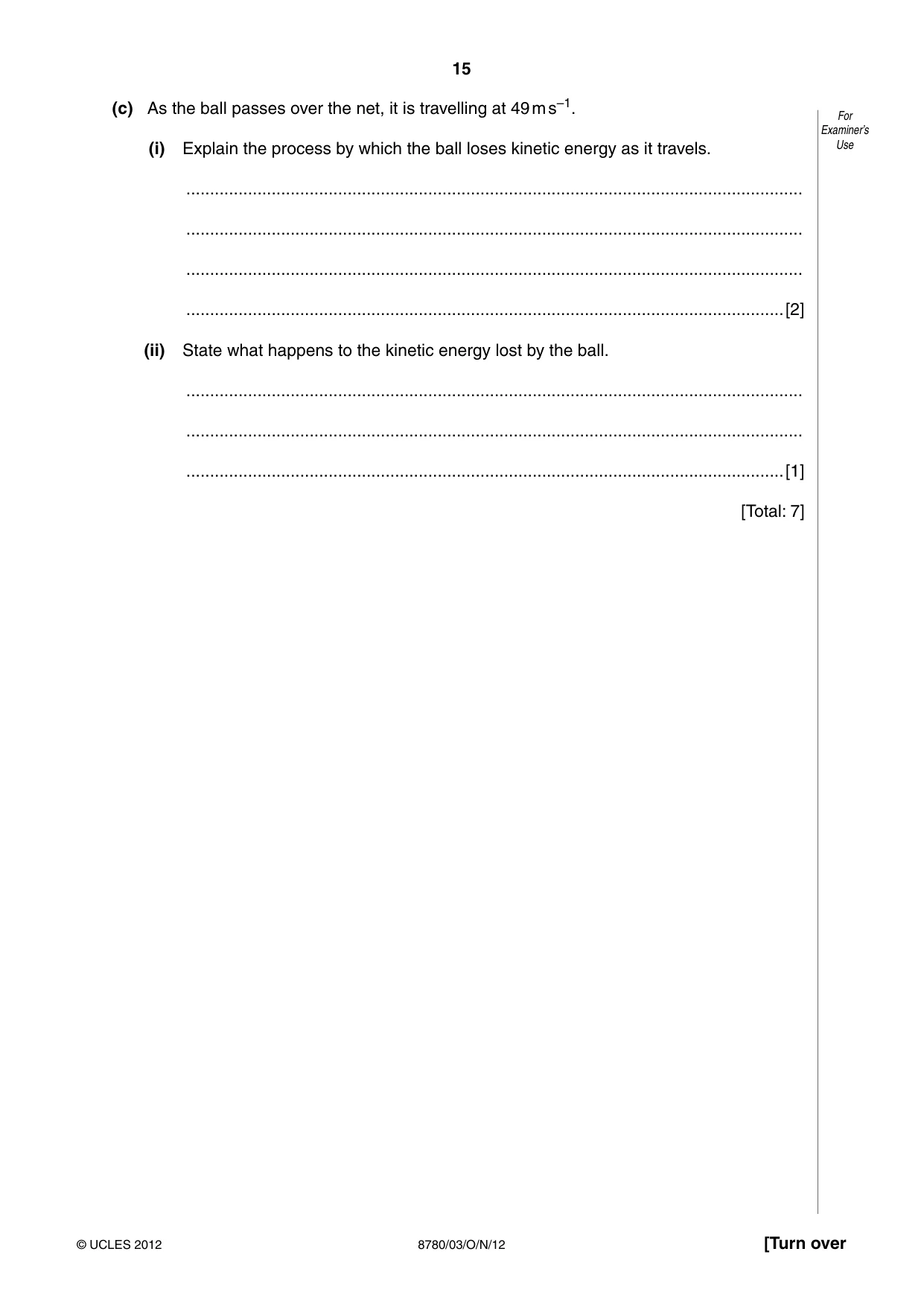 Cambridge A Level Physical Science 8780 2012 Oct/Nov Paper 3 · Variant 1 question paper, page 15 of 24