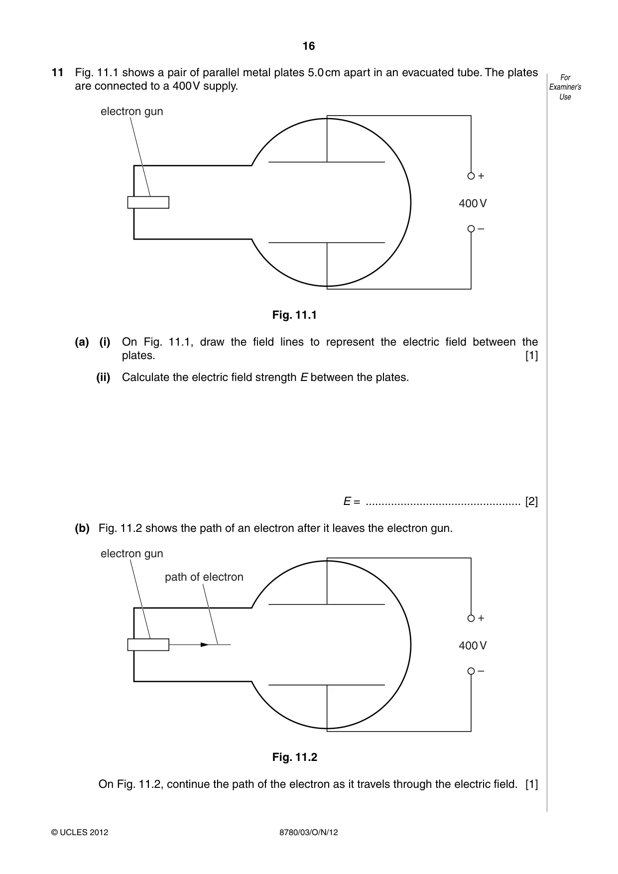 Cambridge A Level Physical Science 8780 2012 Oct/Nov Paper 3 · Variant 1 question paper, page 16 of 24