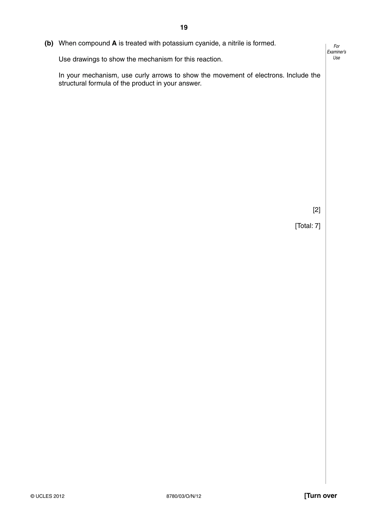 Cambridge A Level Physical Science 8780 2012 Oct/Nov Paper 3 · Variant 1 question paper, page 19 of 24