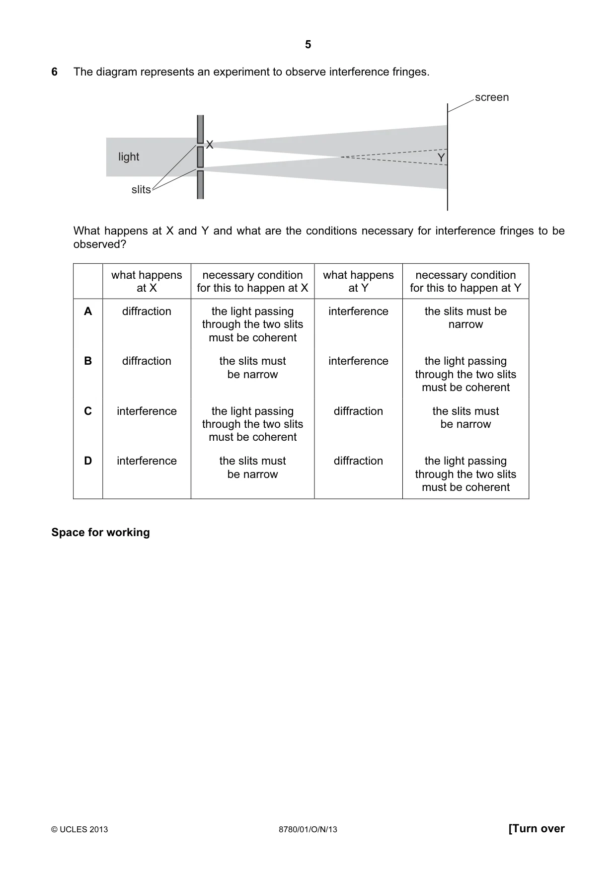 Cambridge A Level Physical Science 8780 2013 Oct/Nov Paper 1 · Variant 1 question paper, page 5 of 16