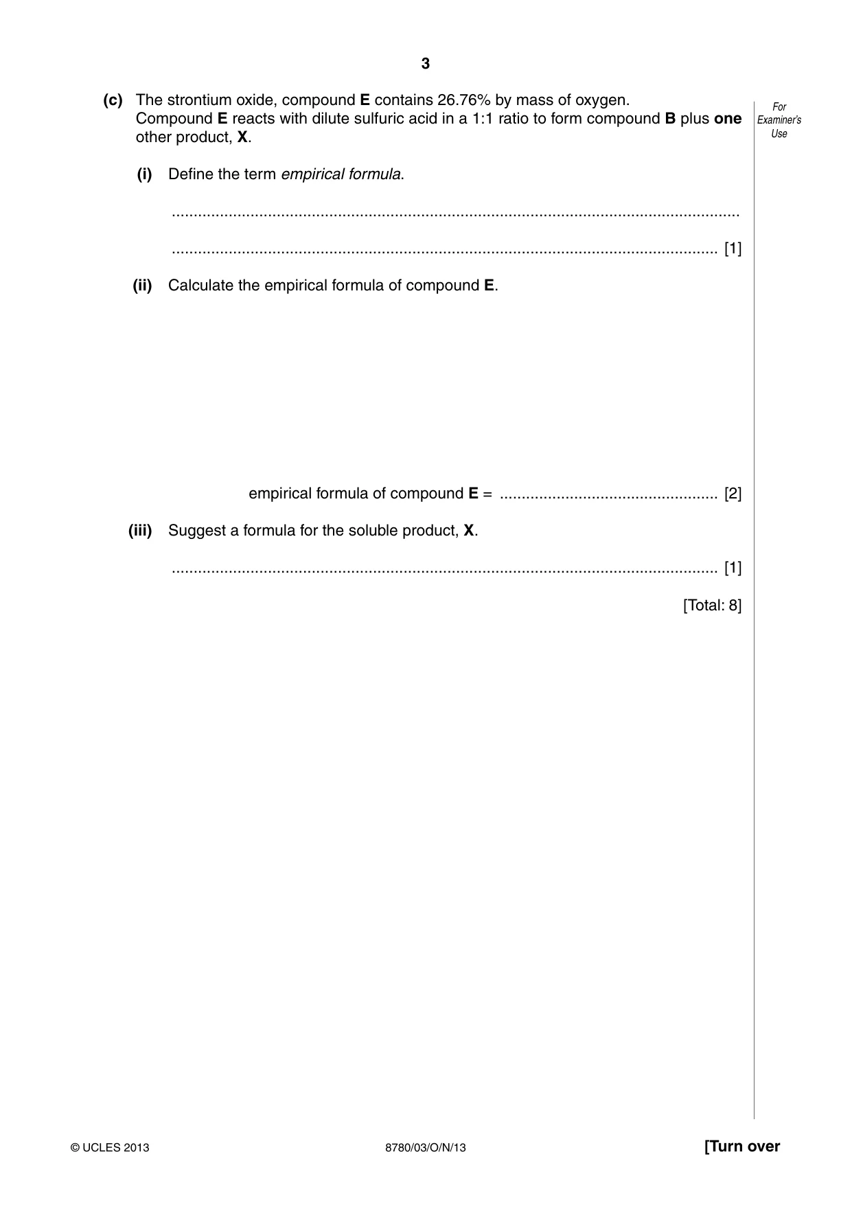 Cambridge A Level Physical Science 8780 2013 Oct/Nov Paper 3 · Variant 1 question paper, page 3 of 20
