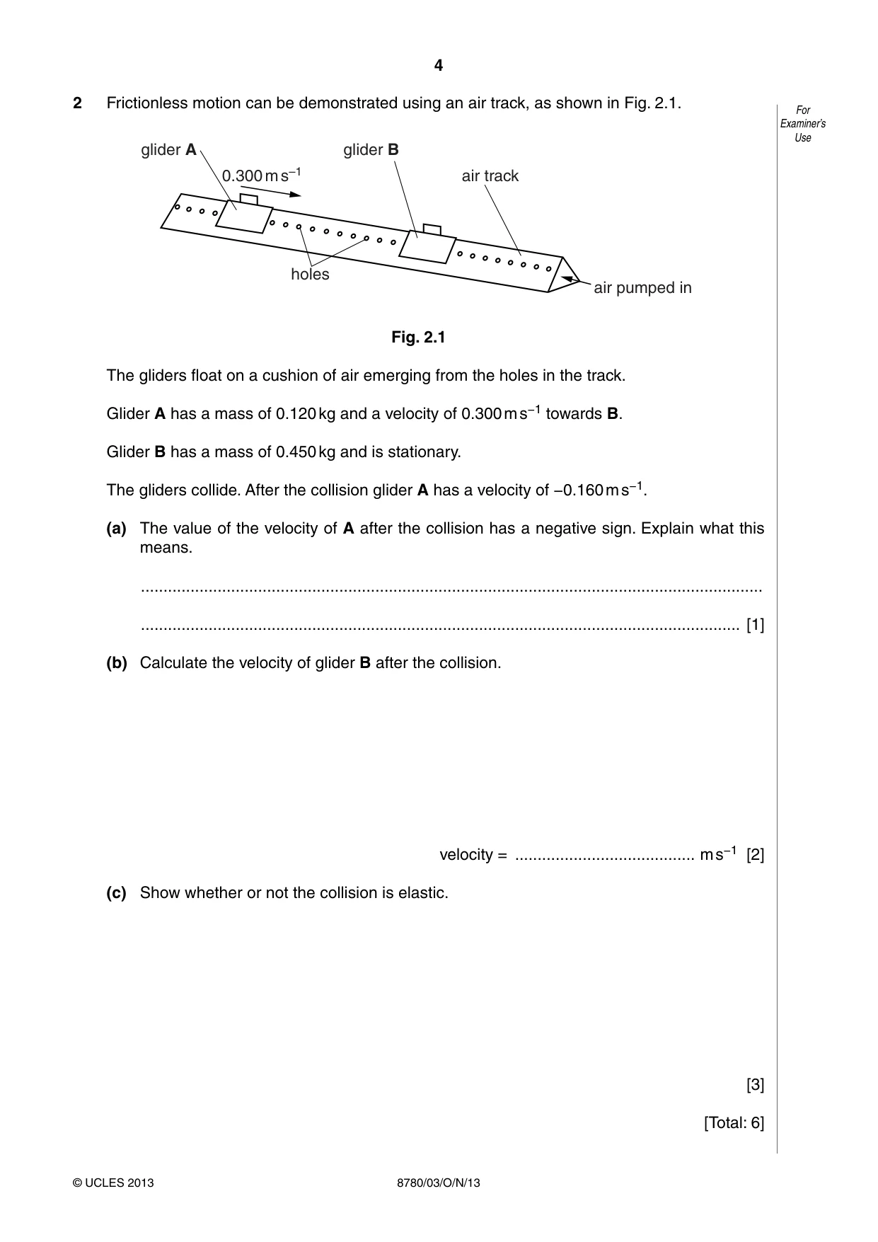 Cambridge A Level Physical Science 8780 2013 Oct/Nov Paper 3 · Variant 1 question paper, page 4 of 20