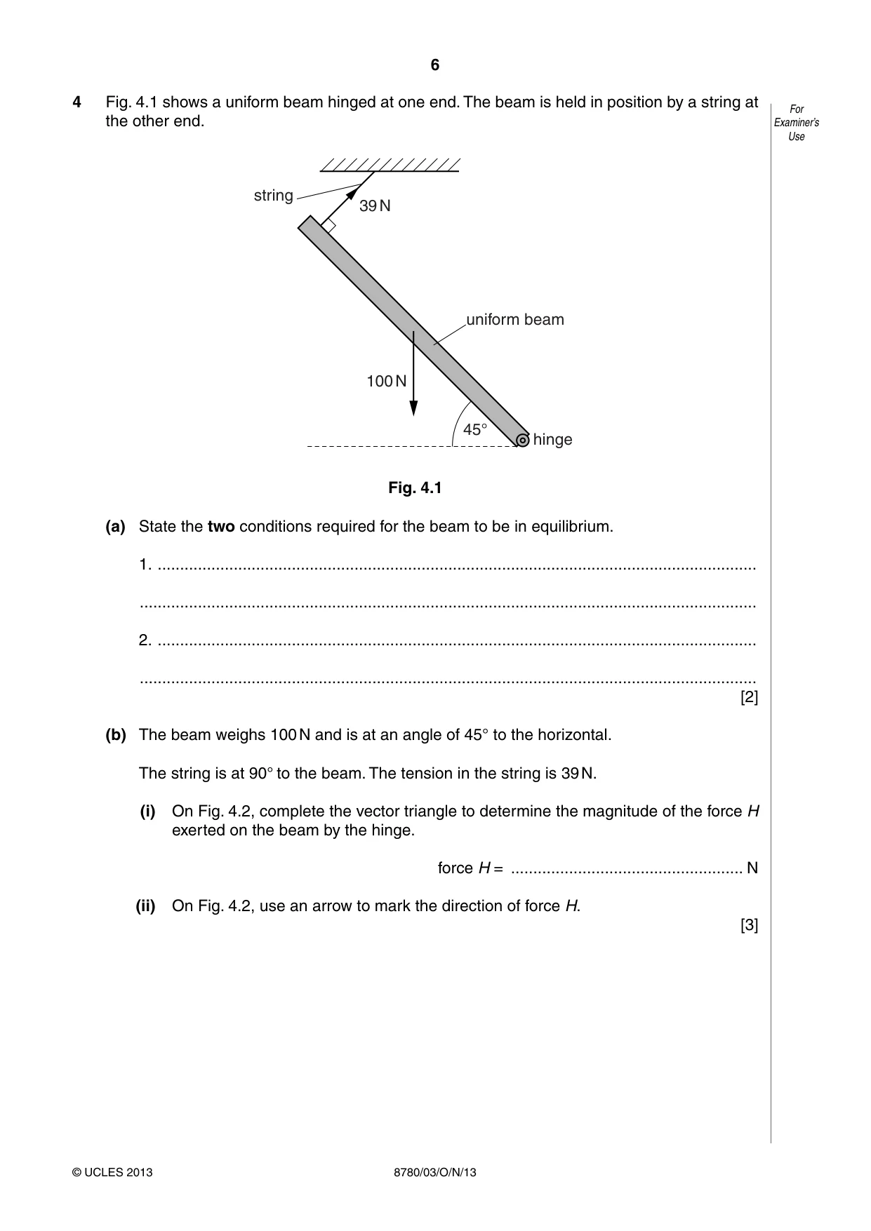Cambridge A Level Physical Science 8780 2013 Oct/Nov Paper 3 · Variant 1 question paper, page 6 of 20