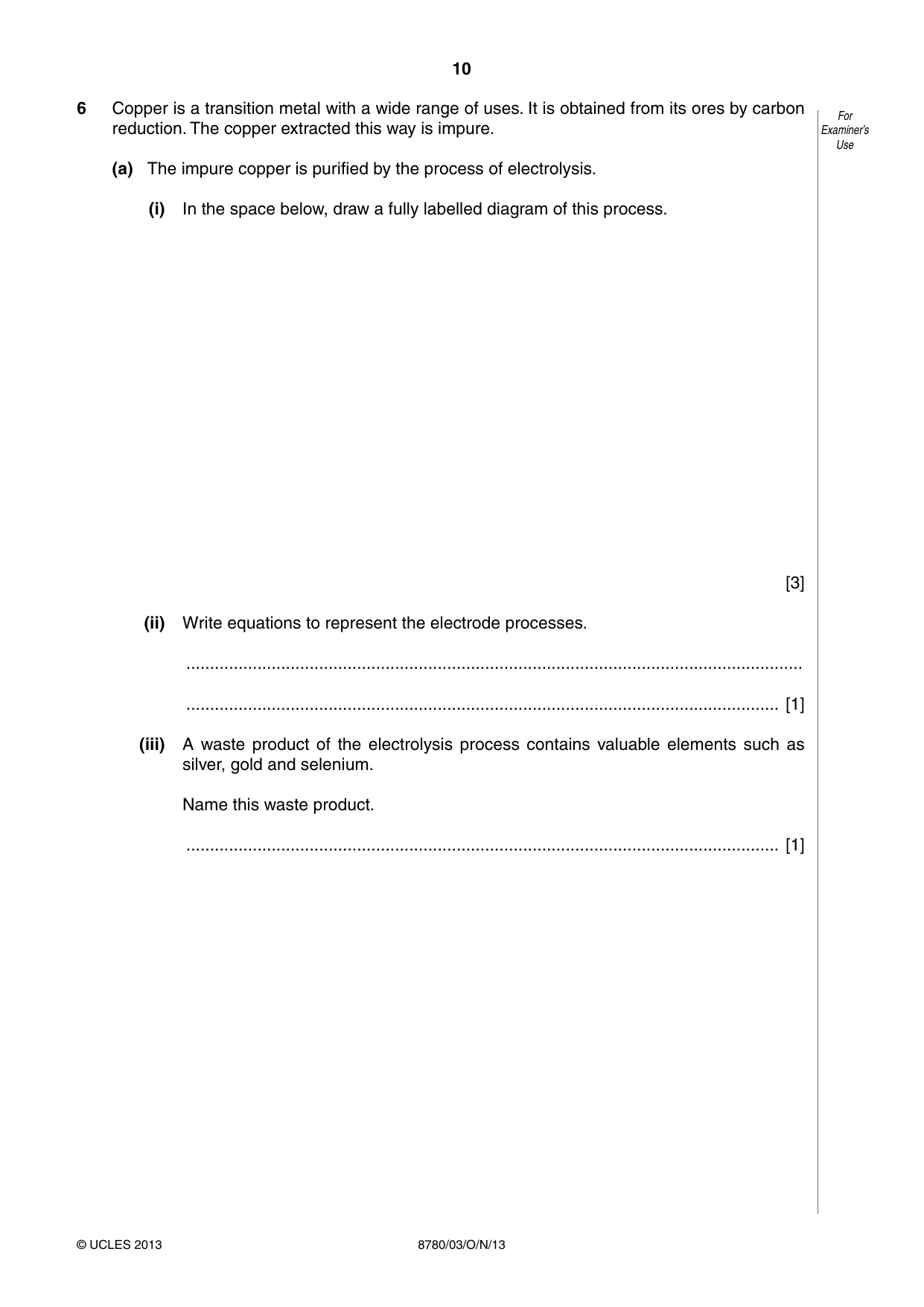 Cambridge A Level Physical Science 8780 2013 Oct/Nov Paper 3 · Variant 1 question paper, page 10 of 20