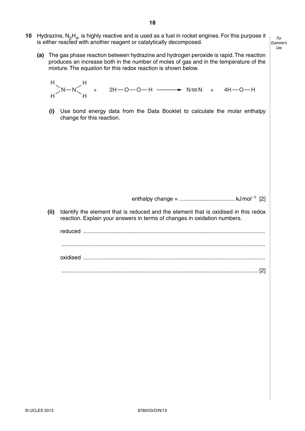 Cambridge A Level Physical Science 8780 2013 Oct/Nov Paper 3 · Variant 1 question paper, page 18 of 20