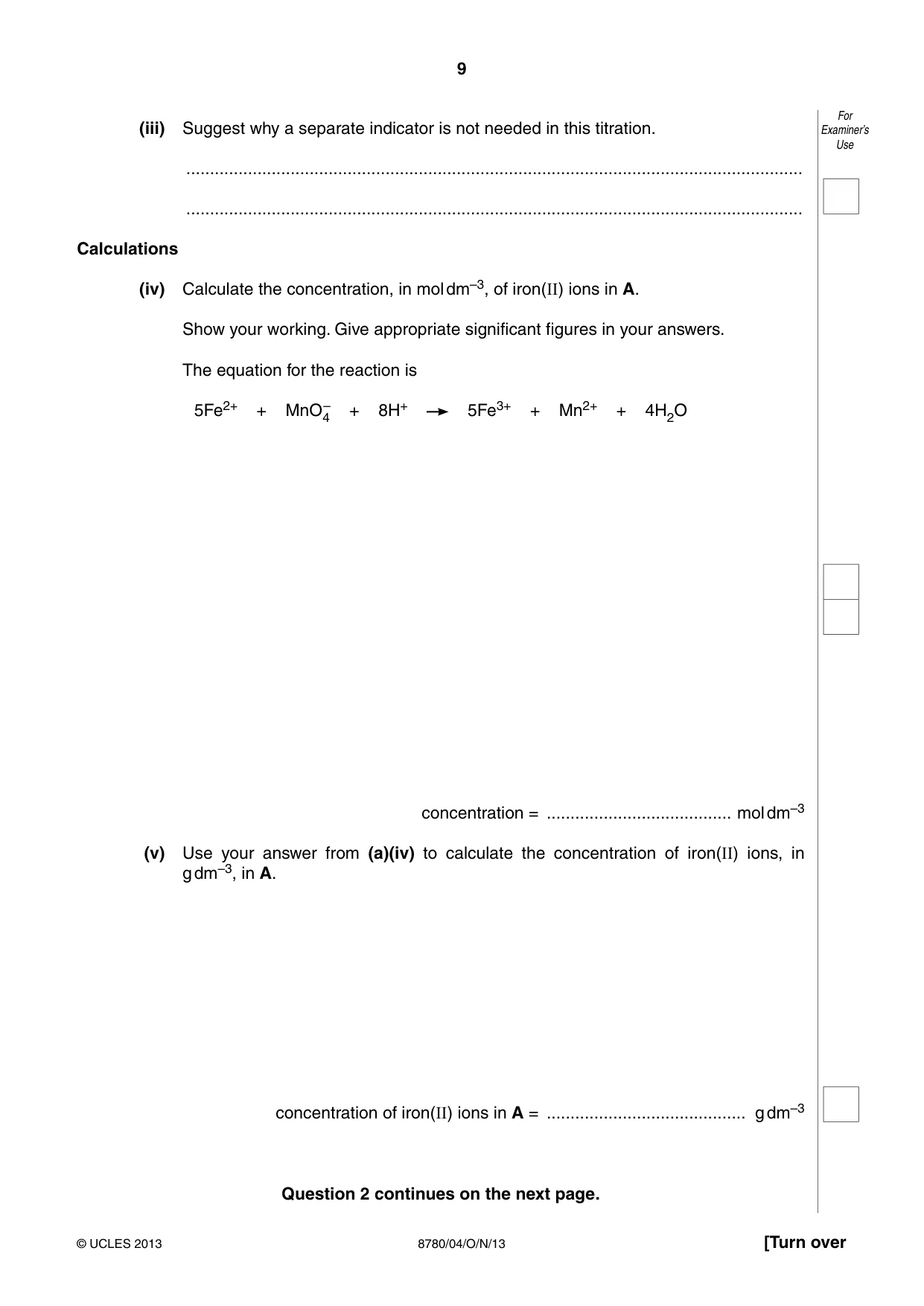 Cambridge A Level Physical Science 8780 2013 Oct/Nov Paper 4 · Variant 1 question paper, page 9 of 12