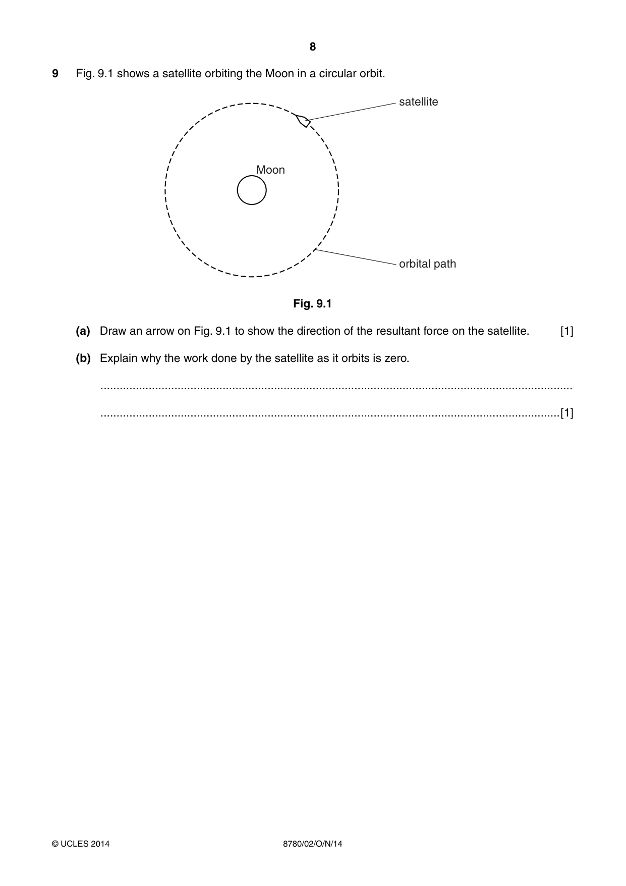 Cambridge A Level Physical Science 8780 2014 Oct/Nov Paper 2 · Variant 1 question paper, page 8 of 12