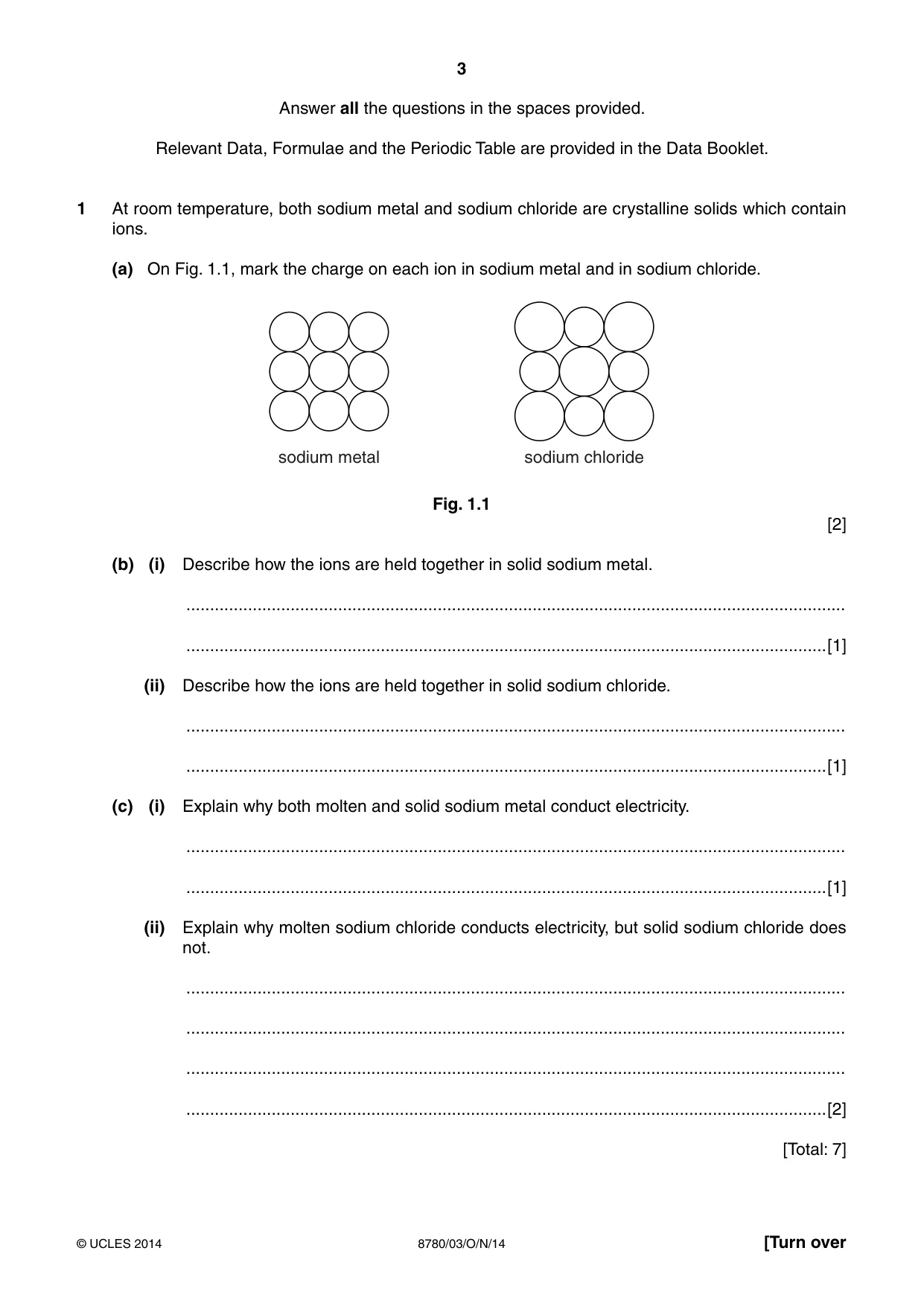 Cambridge A Level Physical Science 8780 2014 Oct/Nov Paper 3 · Variant 1 question paper, page 3 of 20