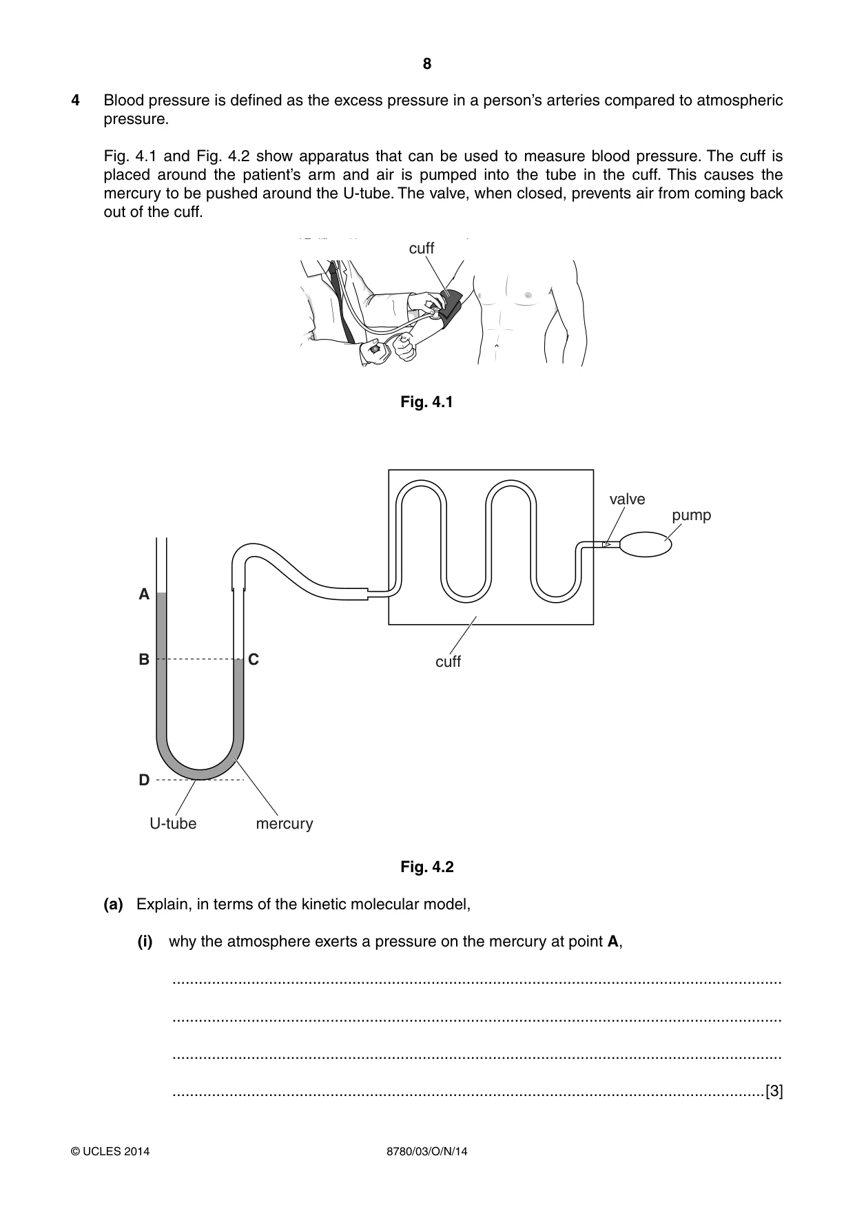 Cambridge A Level Physical Science 8780 2014 Oct/Nov Paper 3 · Variant 1 question paper, page 8 of 20