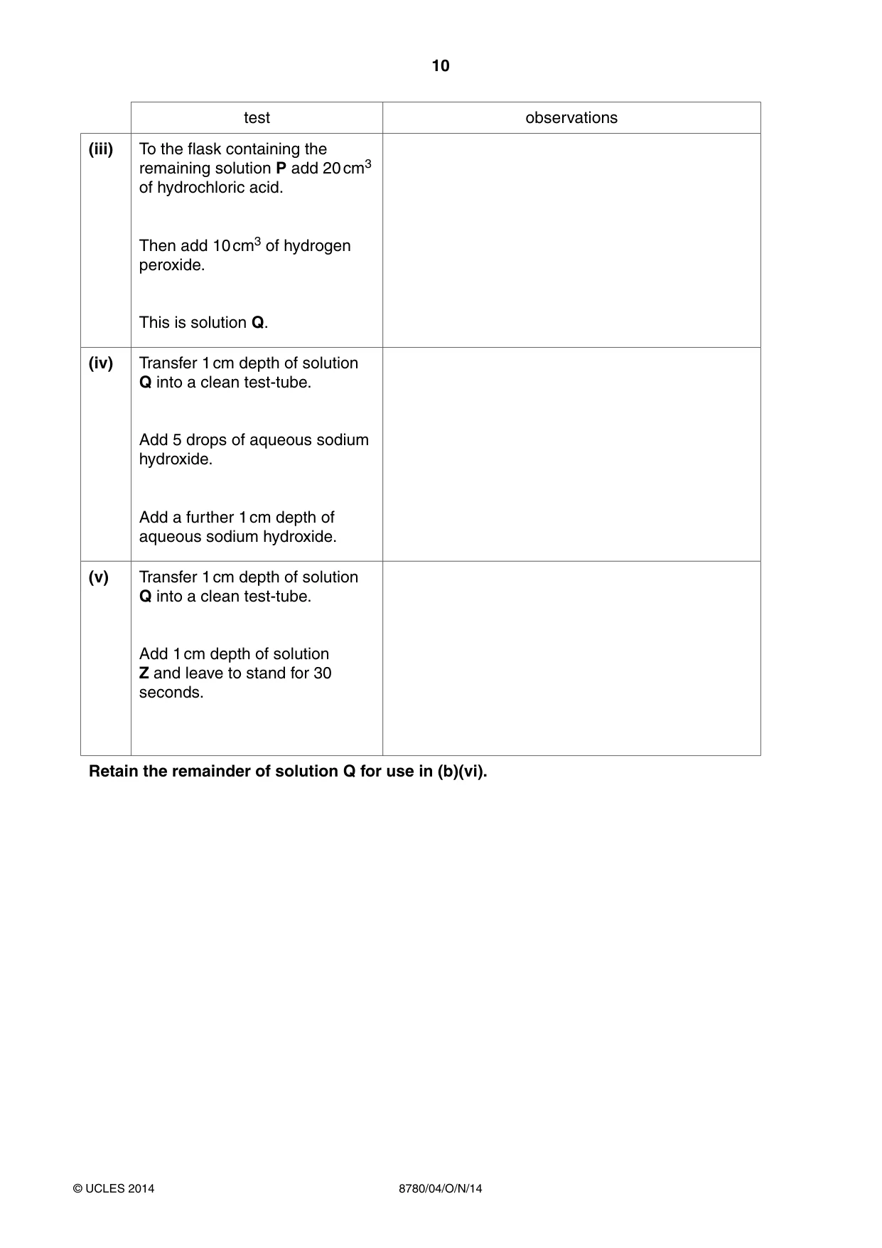 Cambridge A Level Physical Science 8780 2014 Oct/Nov Paper 4 · Variant 1 question paper, page 10 of 16