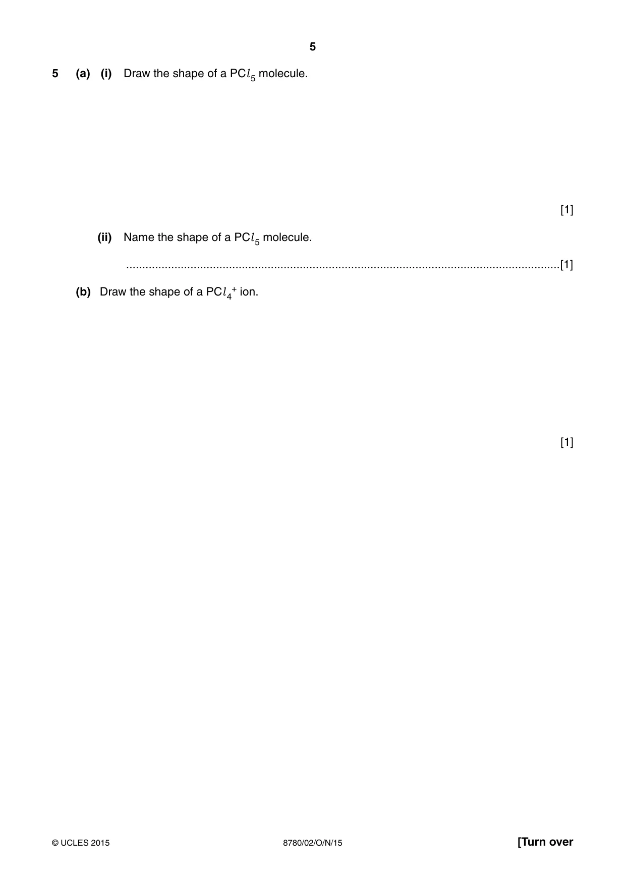 Cambridge A Level Physical Science 8780 2015 Oct/Nov Paper 2 · Variant 1 question paper, page 5 of 12