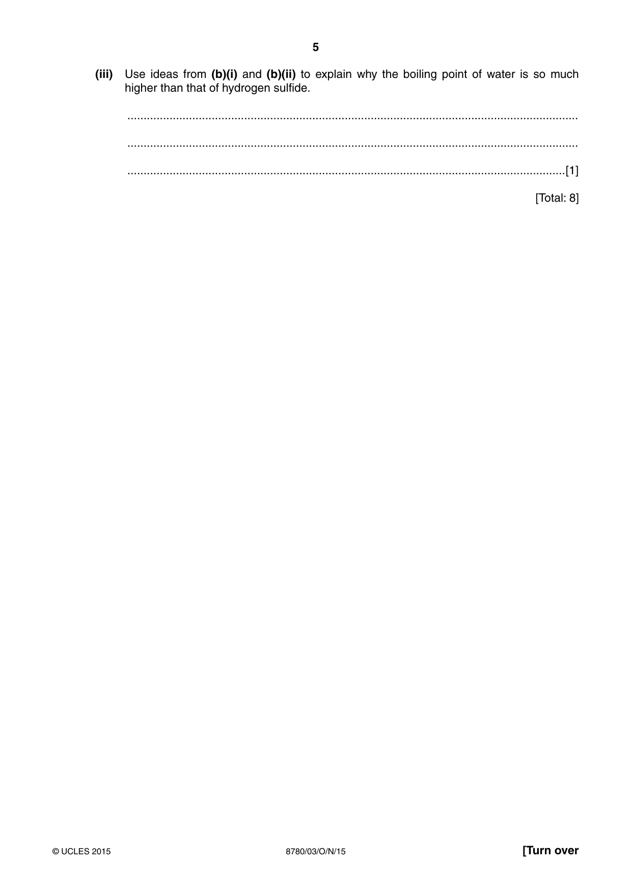 Cambridge A Level Physical Science 8780 2015 Oct/Nov Paper 3 · Variant 1 question paper, page 5 of 20