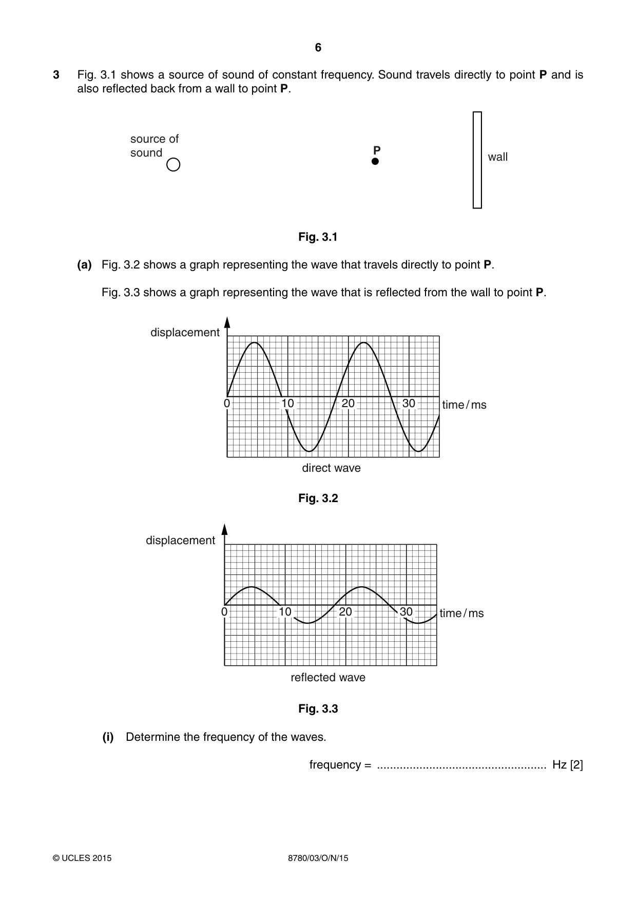 Cambridge A Level Physical Science 8780 2015 Oct/Nov Paper 3 · Variant 1 question paper, page 6 of 20