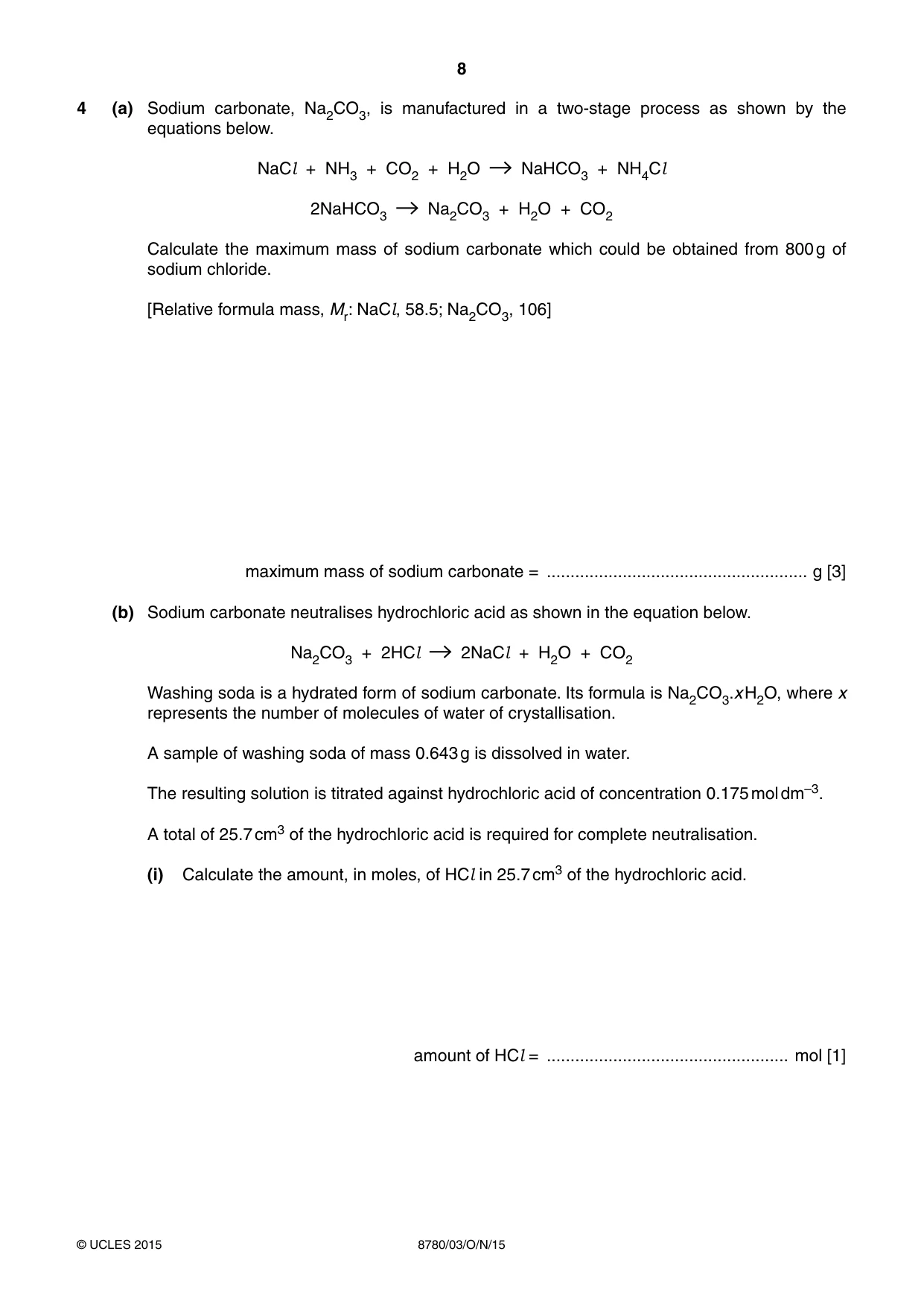 Cambridge A Level Physical Science 8780 2015 Oct/Nov Paper 3 · Variant 1 question paper, page 8 of 20