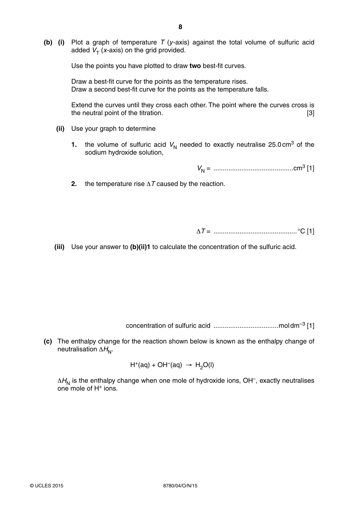 Cambridge A Level Physical Science 8780 2015 Oct/Nov Paper 4 · Variant 1 question paper, page 8 of 12