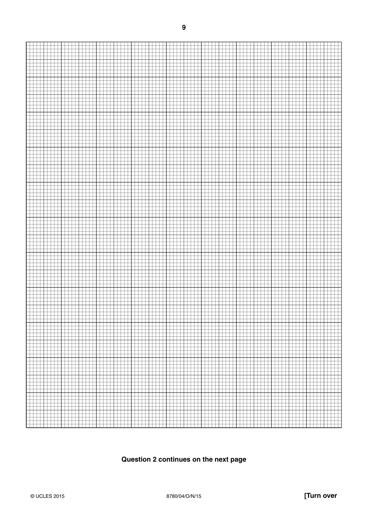 Cambridge A Level Physical Science 8780 2015 Oct/Nov Paper 4 · Variant 1 question paper, page 9 of 12